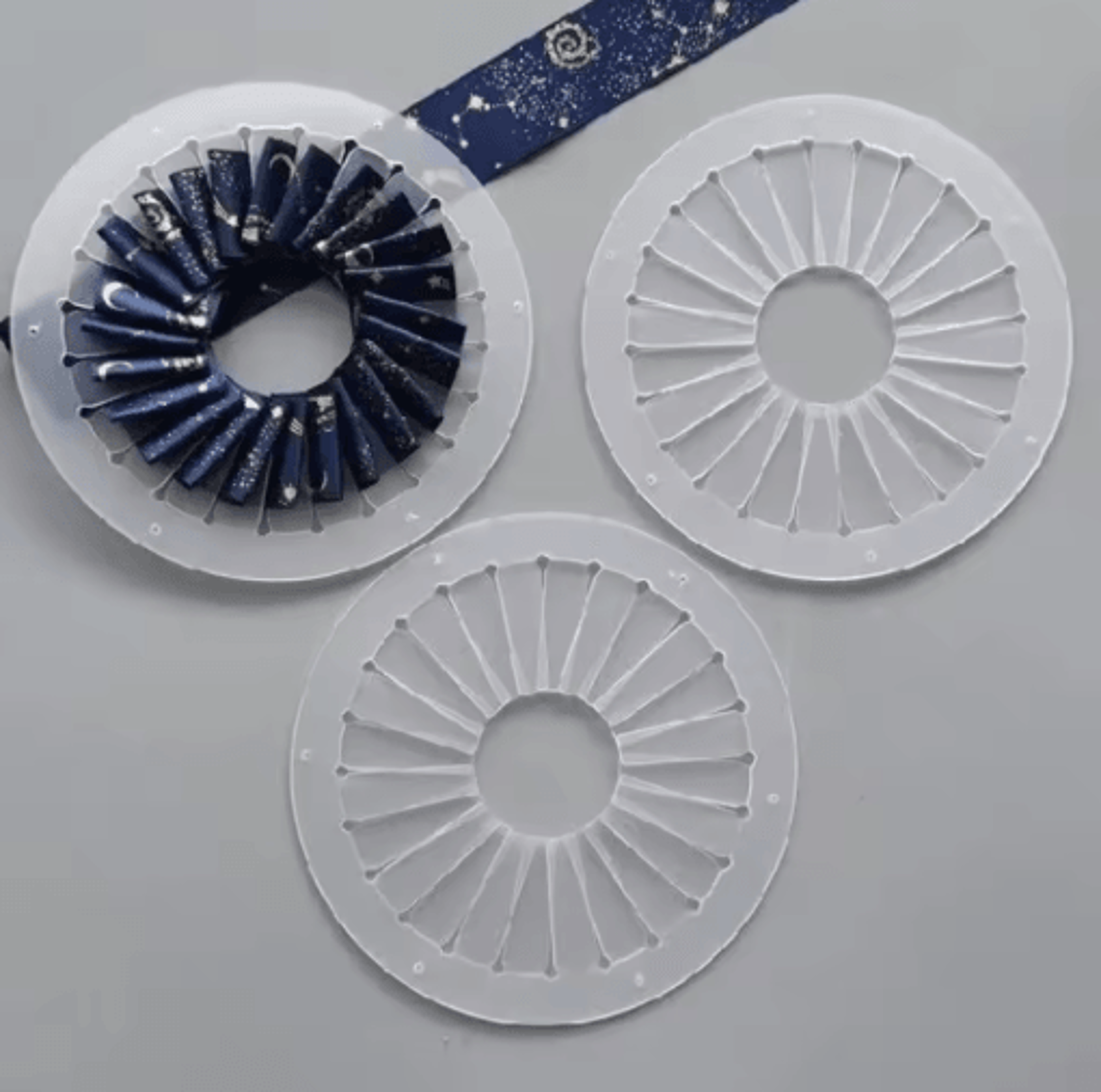 91215cm DIY Ribbon Rosette Flower Maker 7