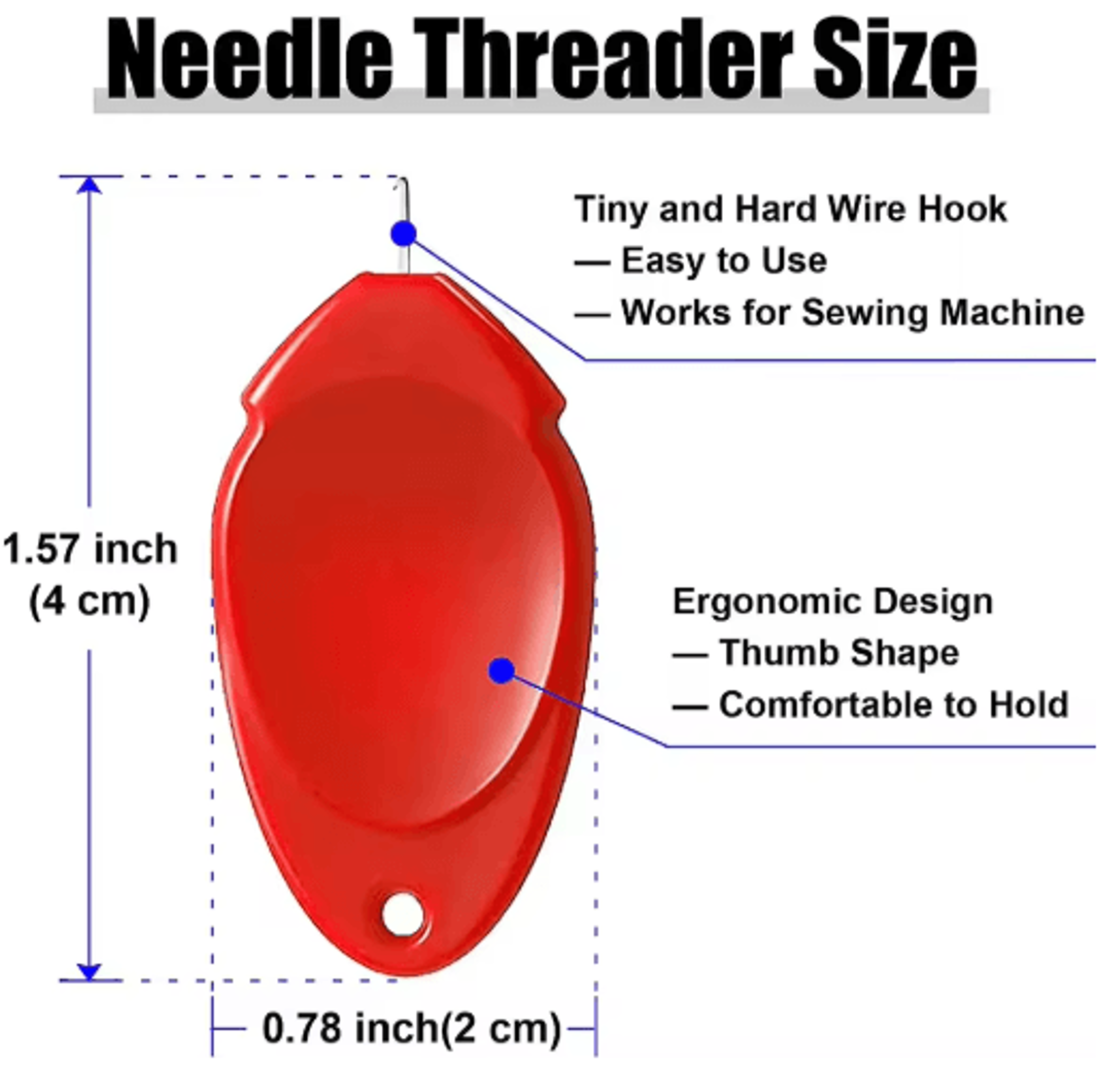 10PCS Easy Automatic Needle Threader Set 5