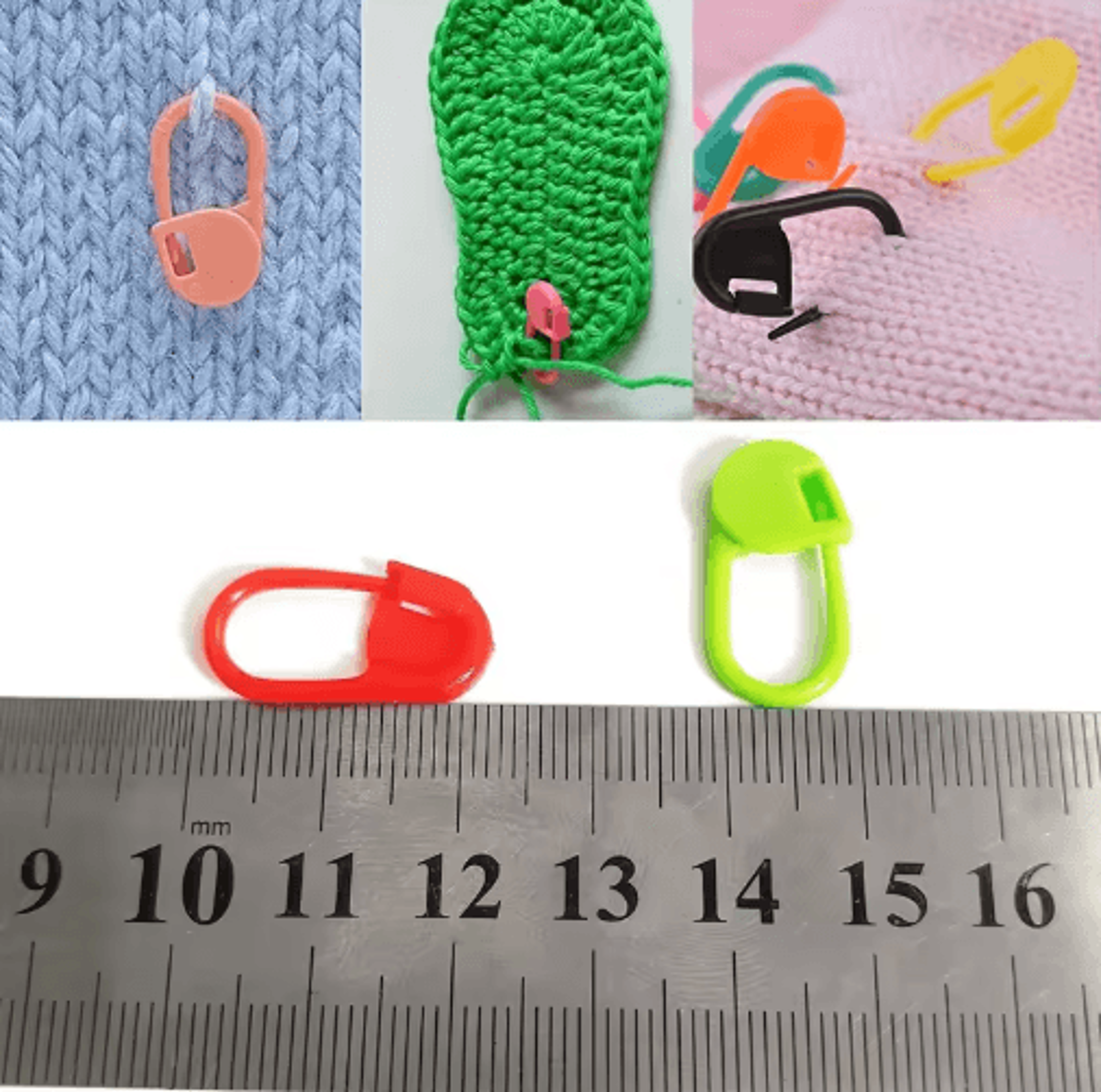50PCS Locking Stitch Marker Buckle Pins 5