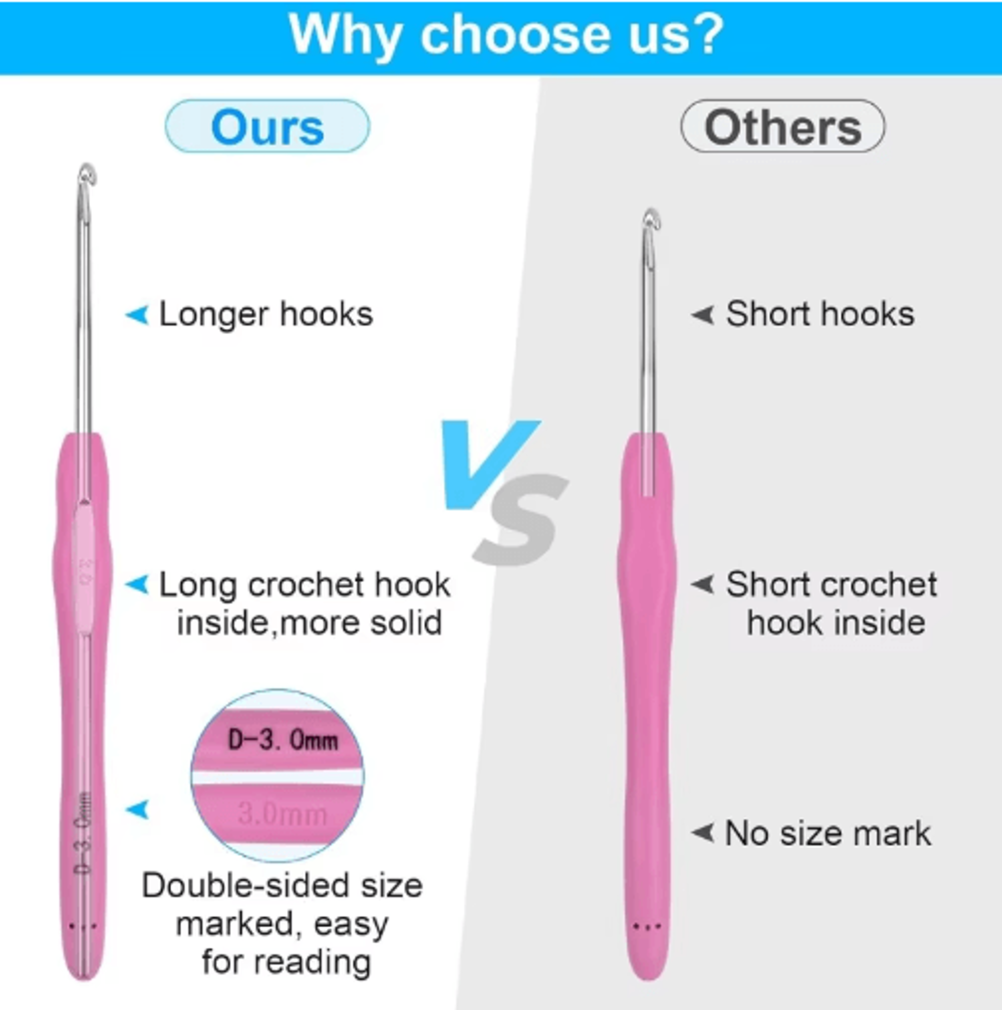 Colorful Ergonomic Crochet Hook Set For Beginners 3