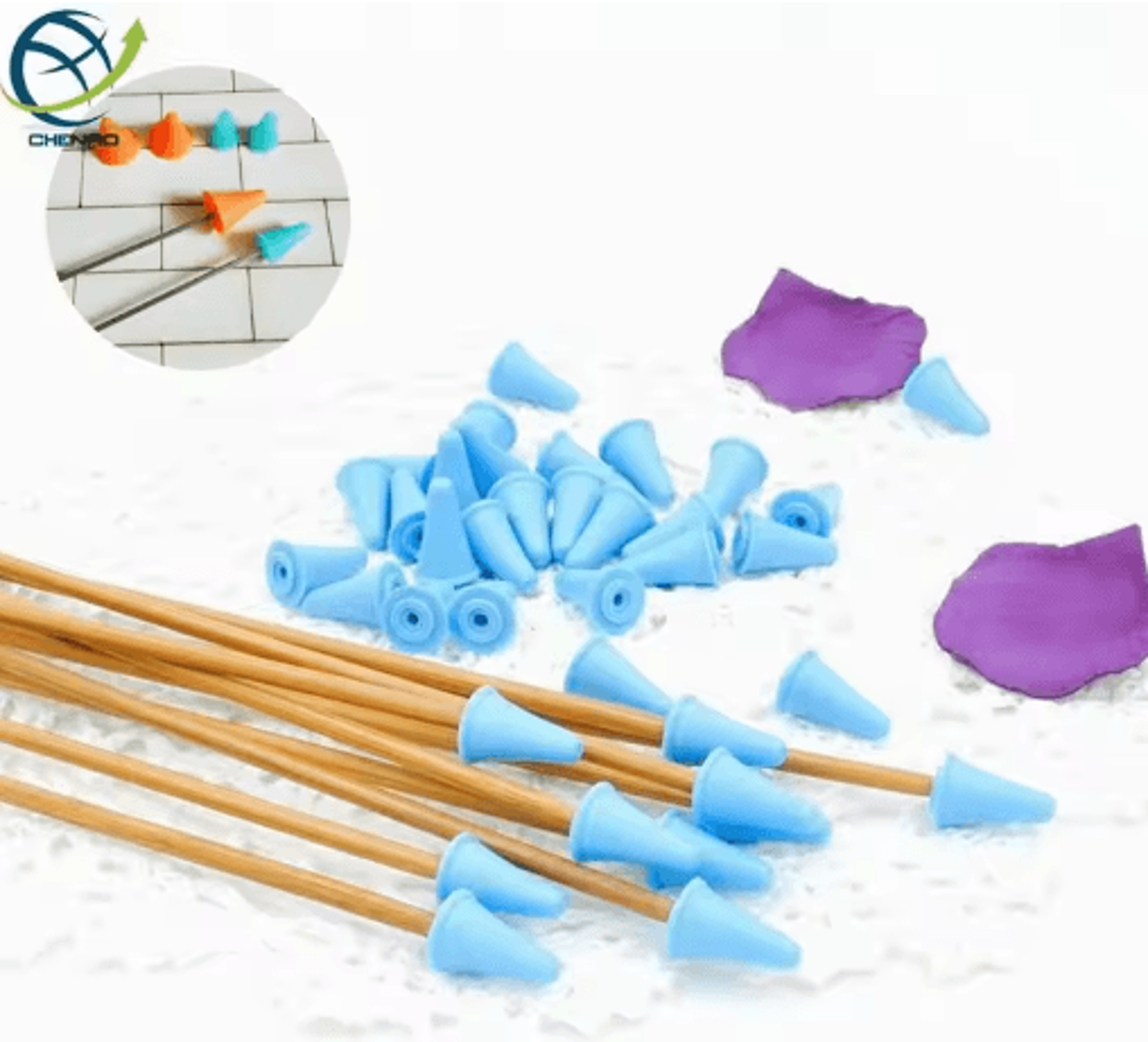20PCS Knitting Needle Point Protector Set 0