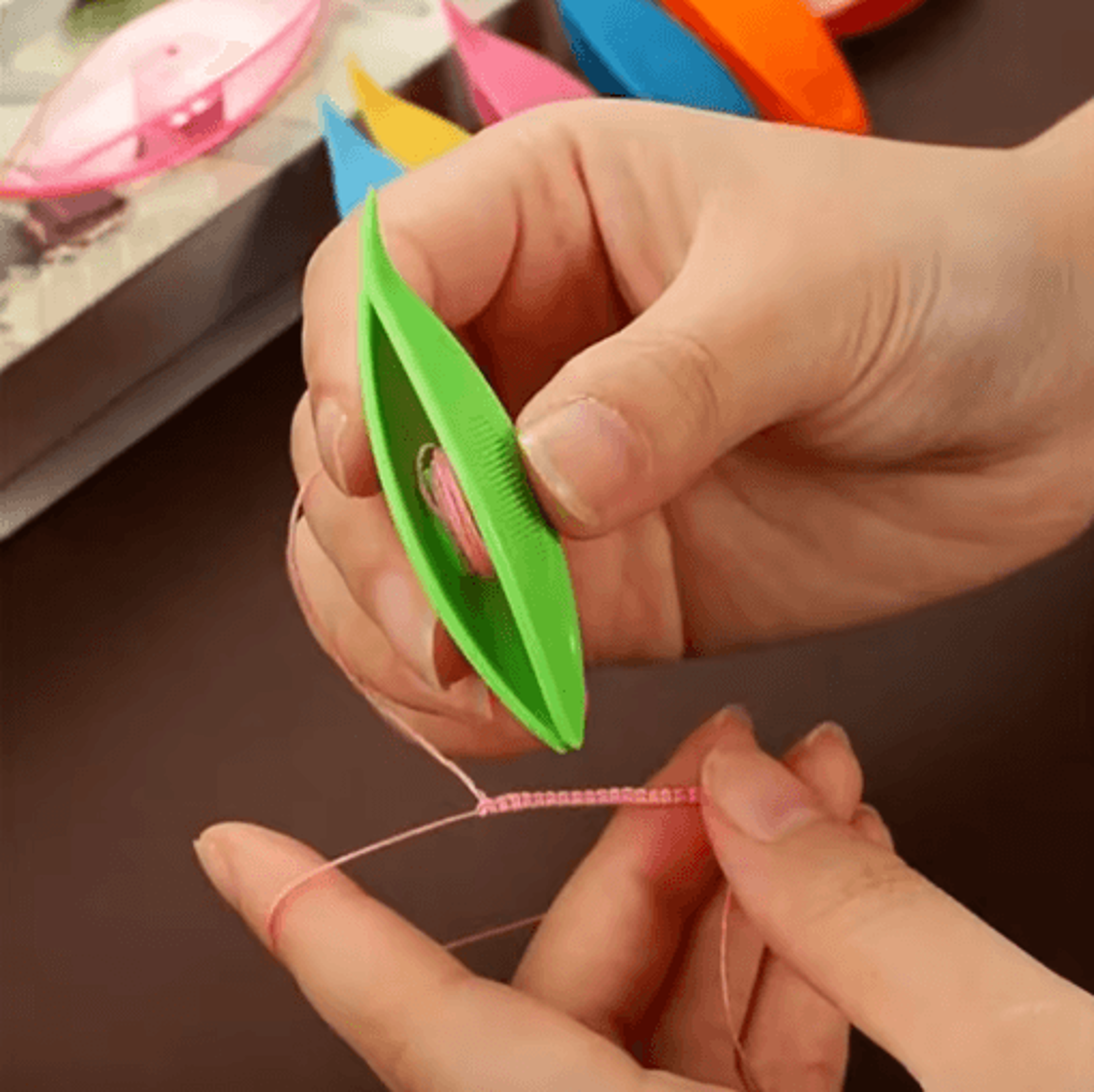 Candy Color Tatting Shuttle Lace Weaving Tool 15