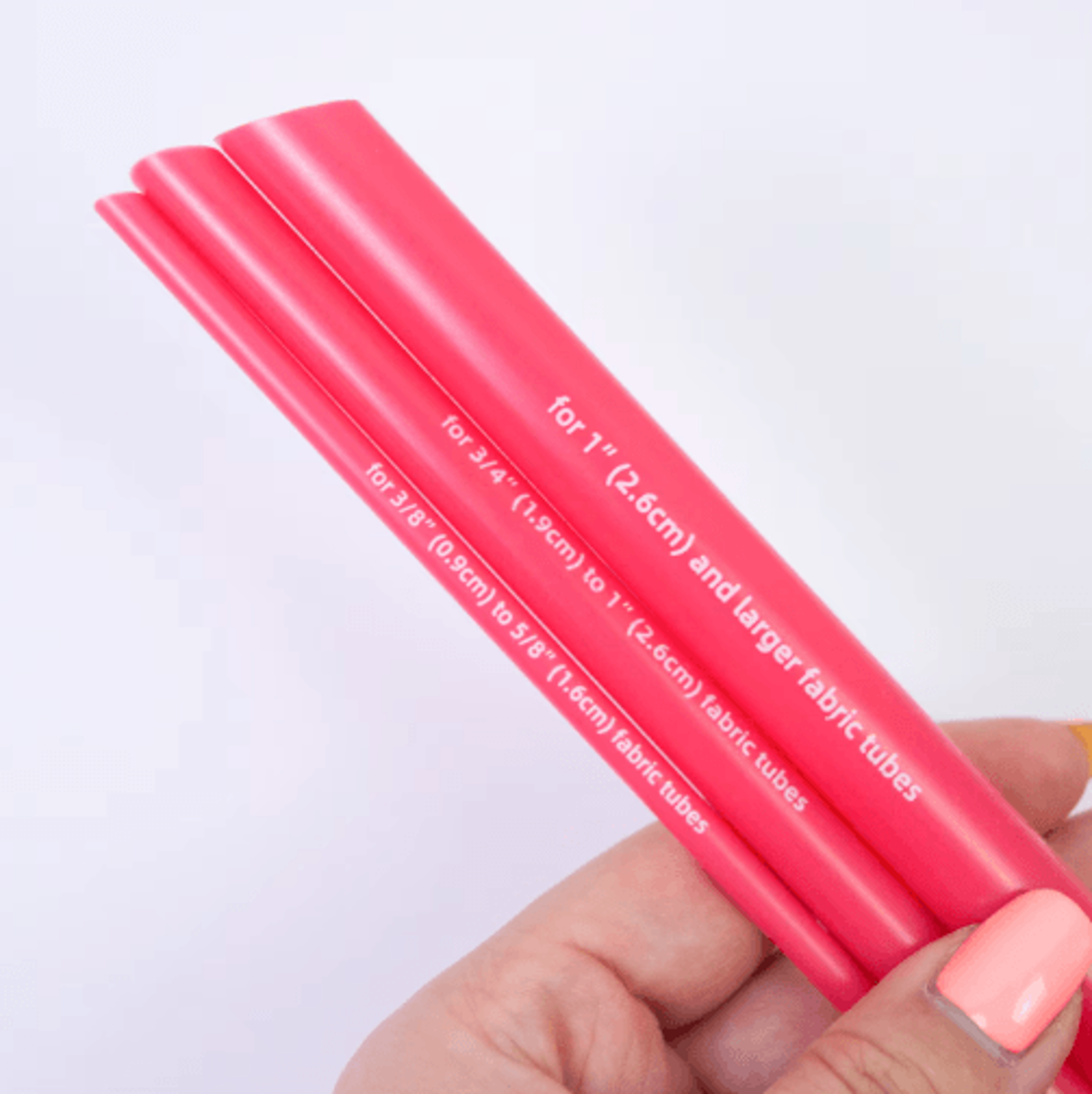 3Size Pink Fabric Tube Turner Set 4