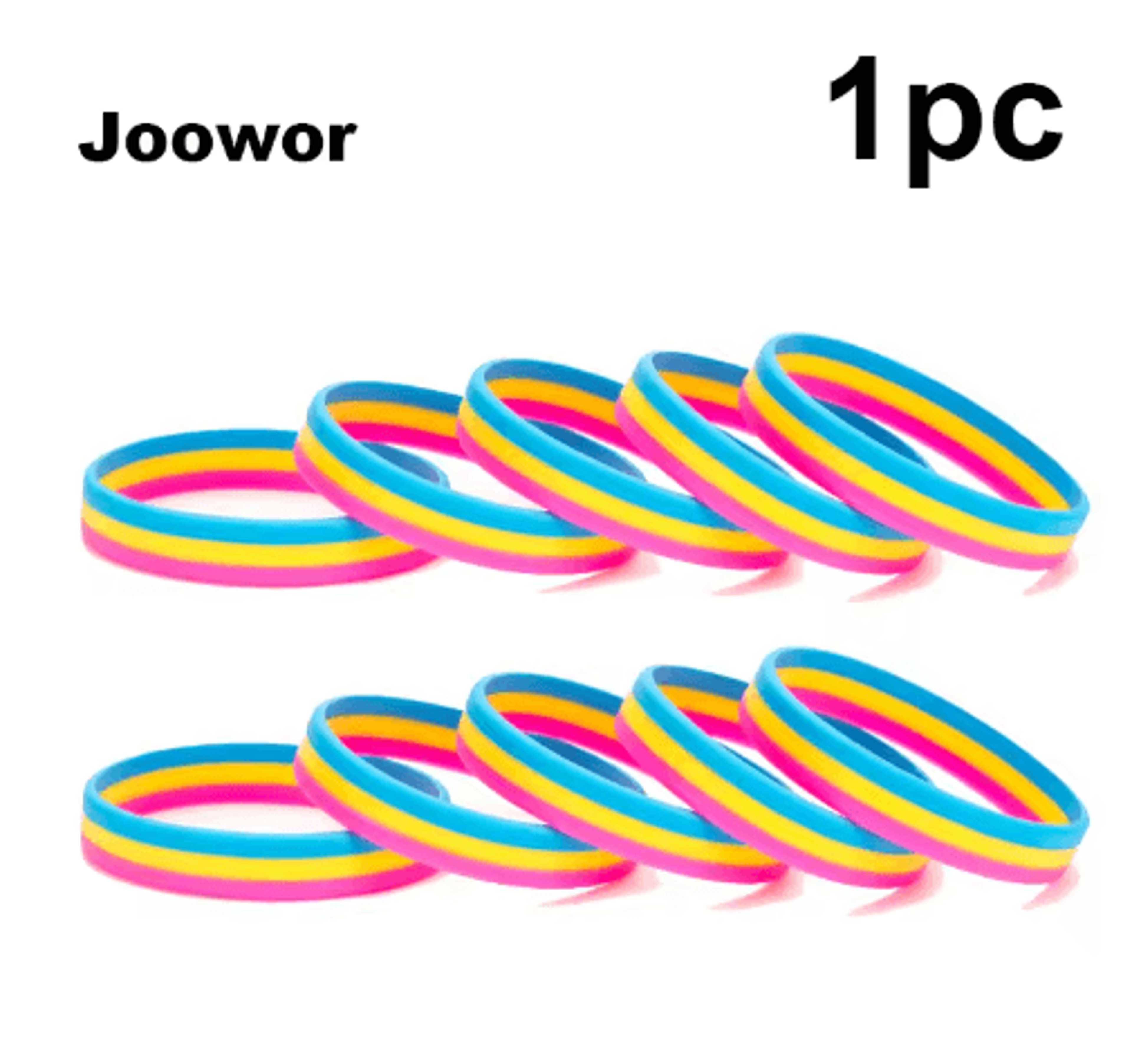 Rainbow Pride Silicone Wristband Bracelet 6