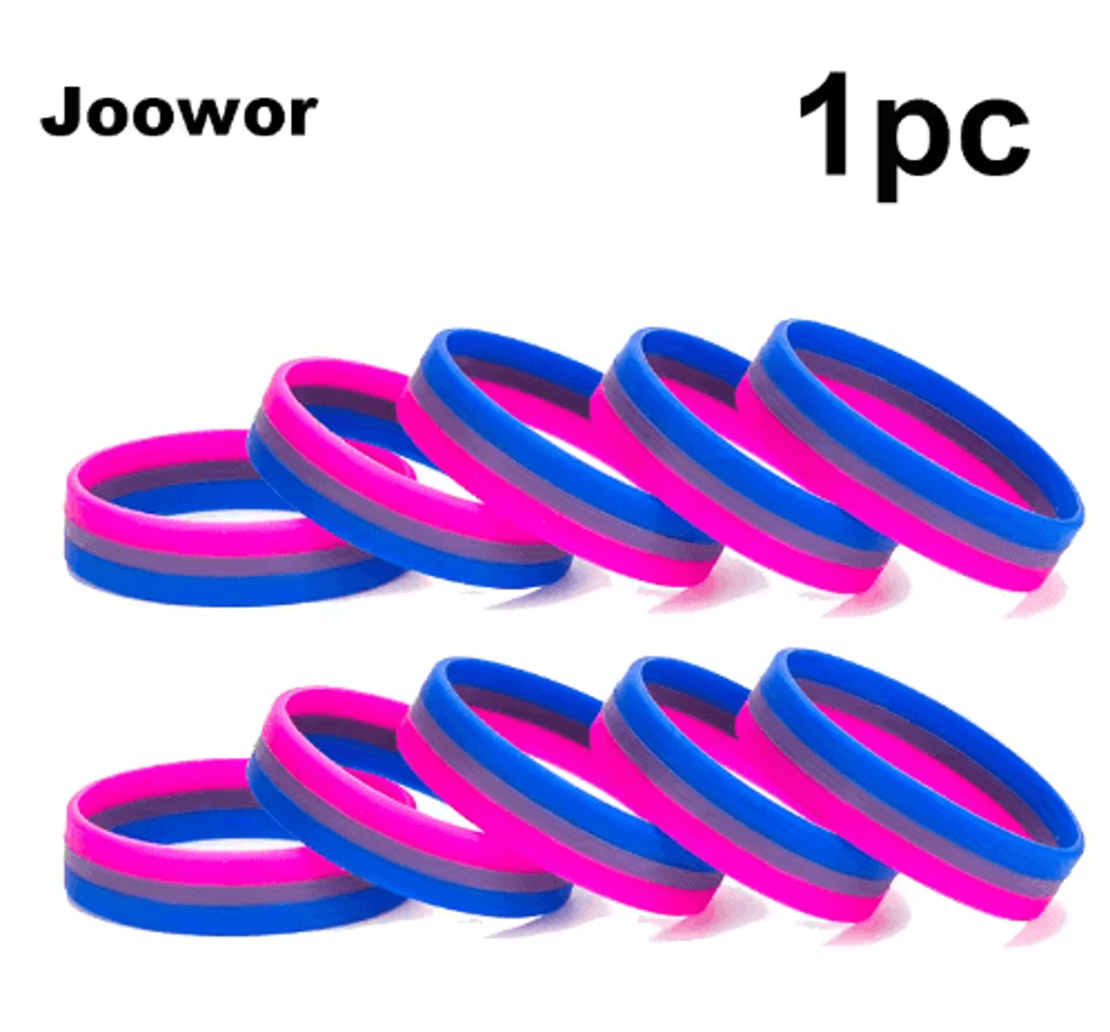 Rainbow Pride Silicone Wristband Bracelet 8