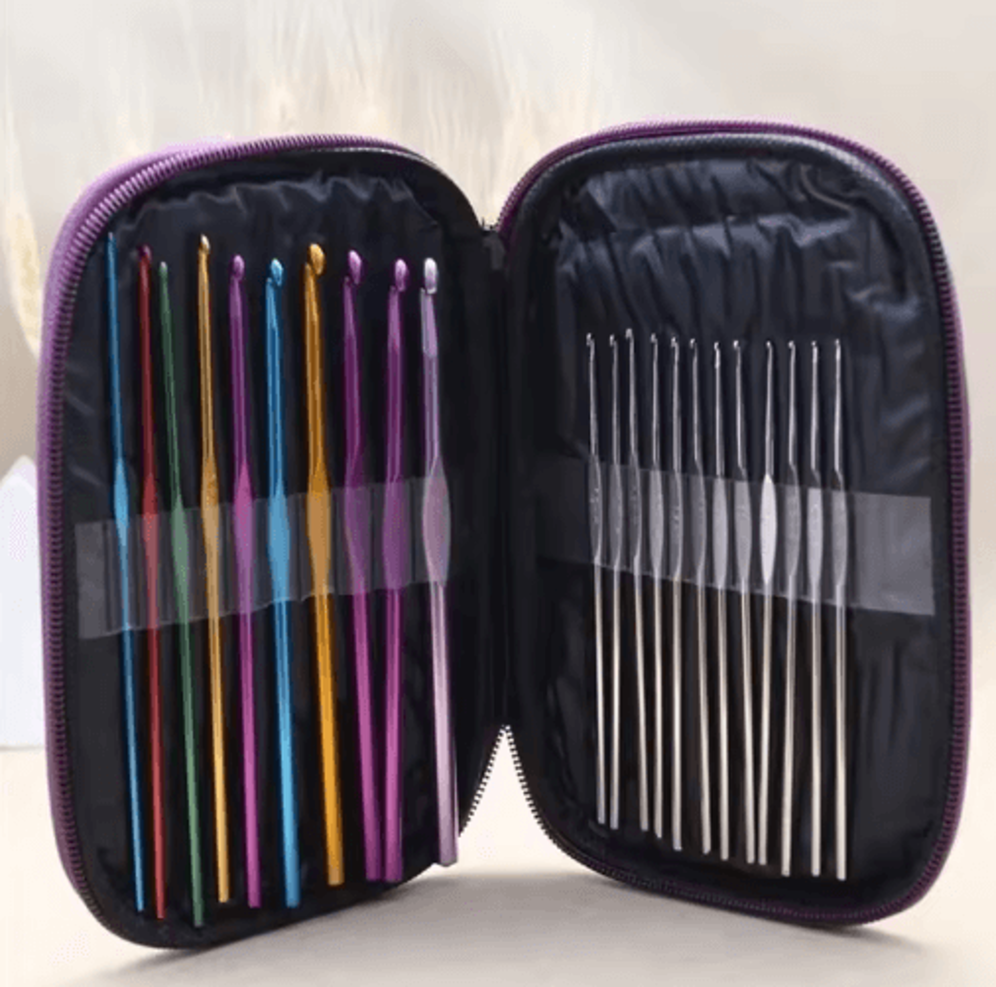 22PCS Crochet Hook  Knitting Tool Set With Case 5