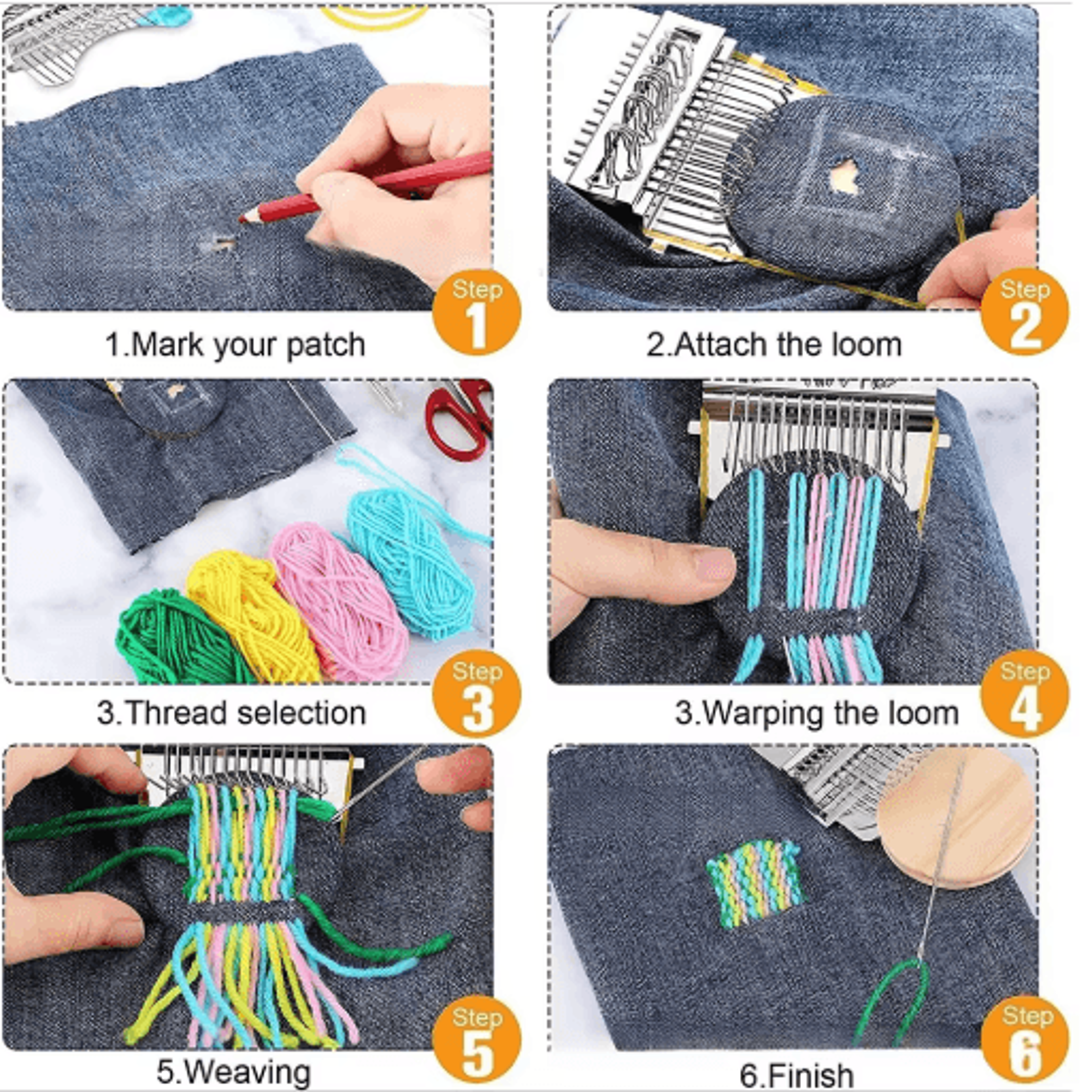 Small Wooden Darning Loom For Clothes  Jeans 3