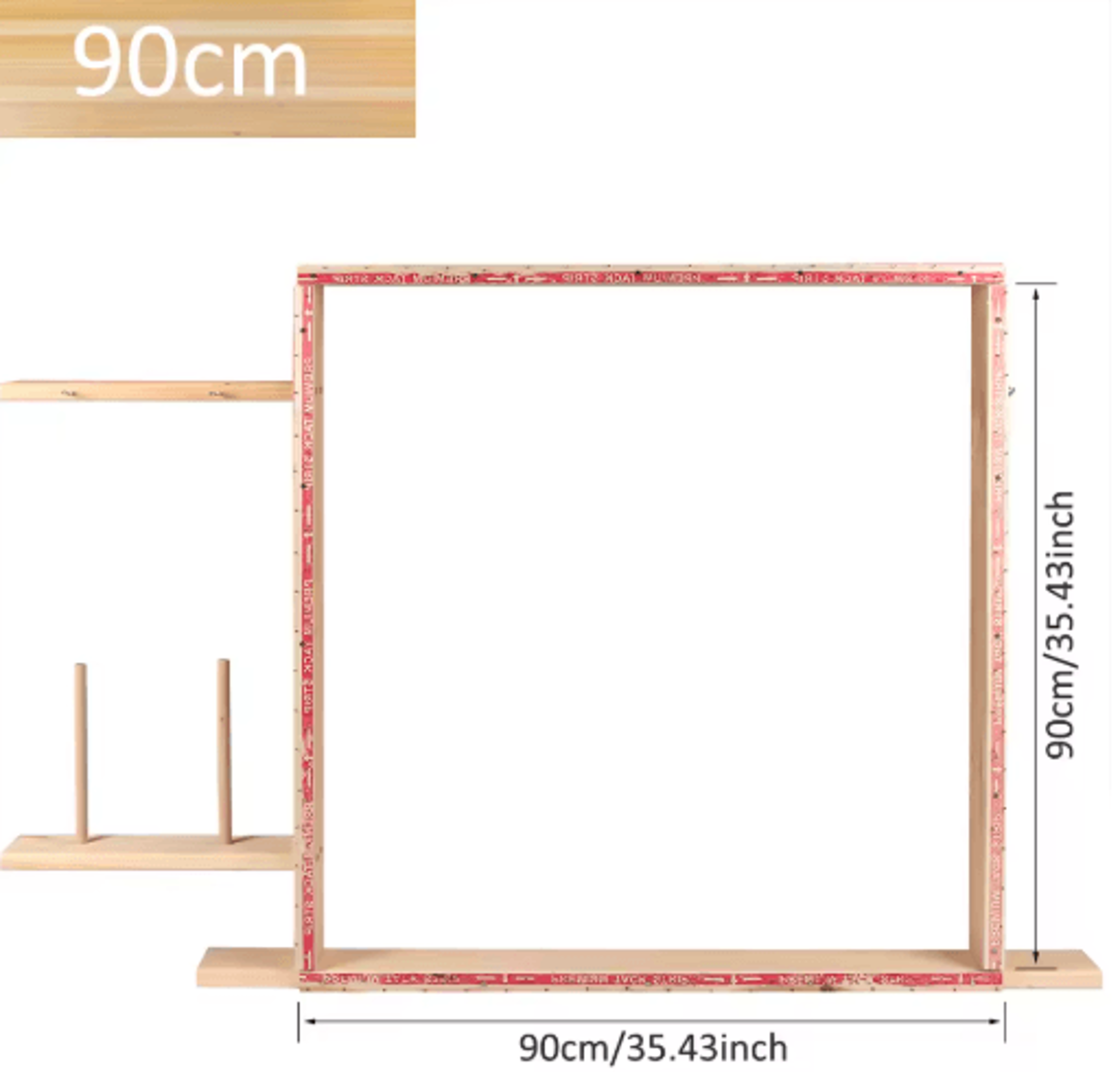 Wooden Rug Tufting Frame Tabletop Stand 1