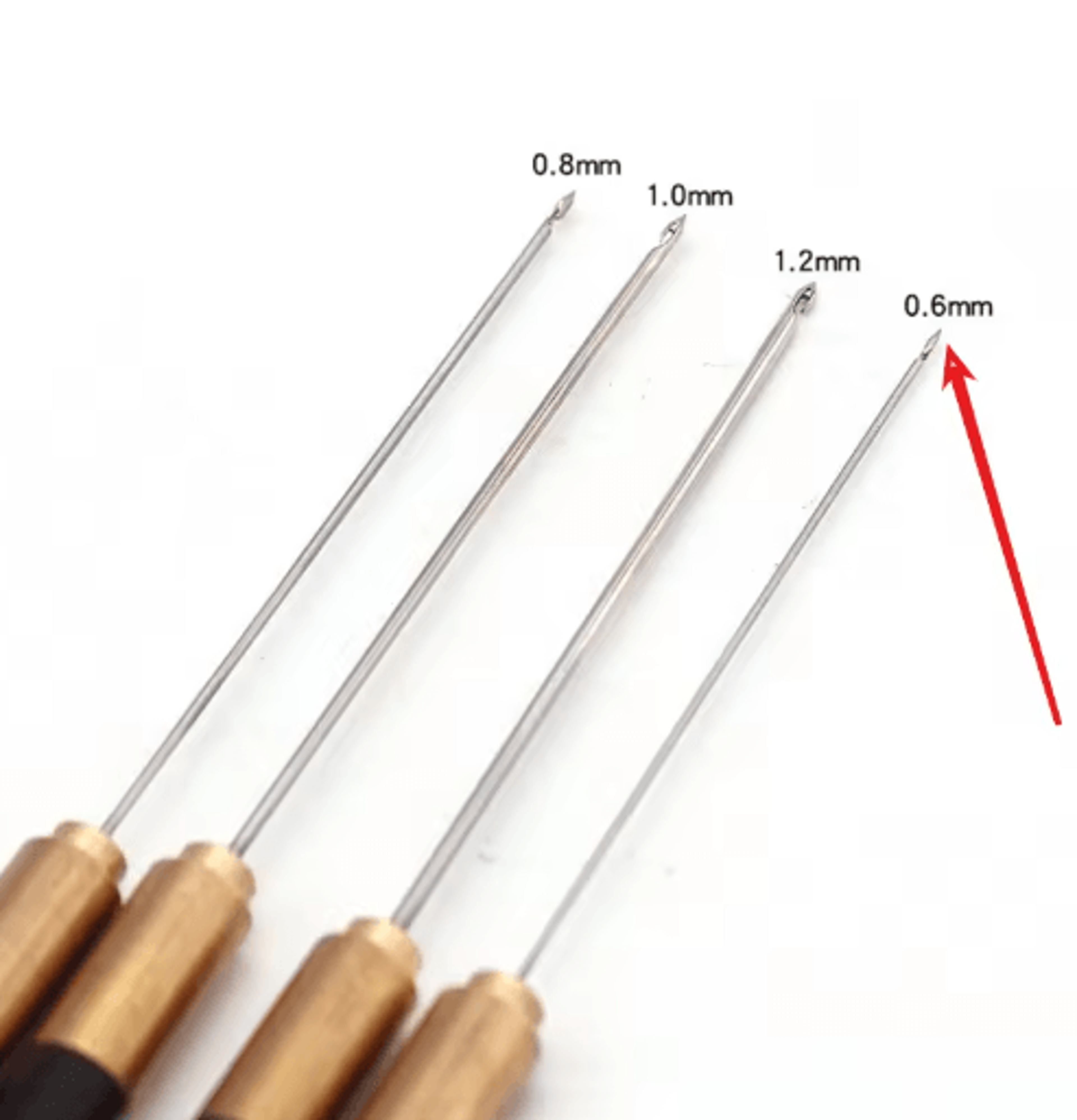 Wooden Handle Embroidery  Beading Crochet Hook 3