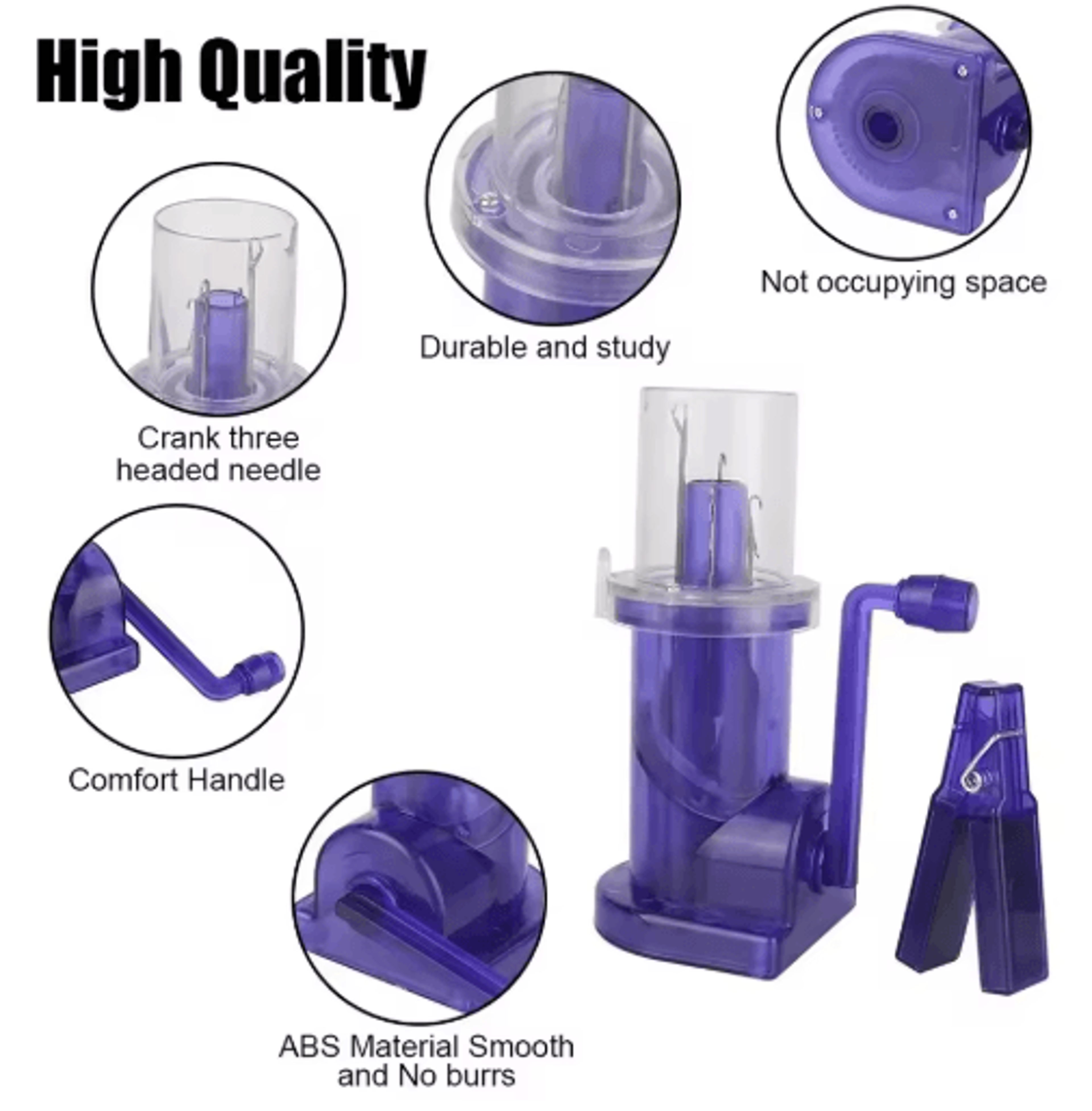 Portable HandCrank Knitting Machine 3