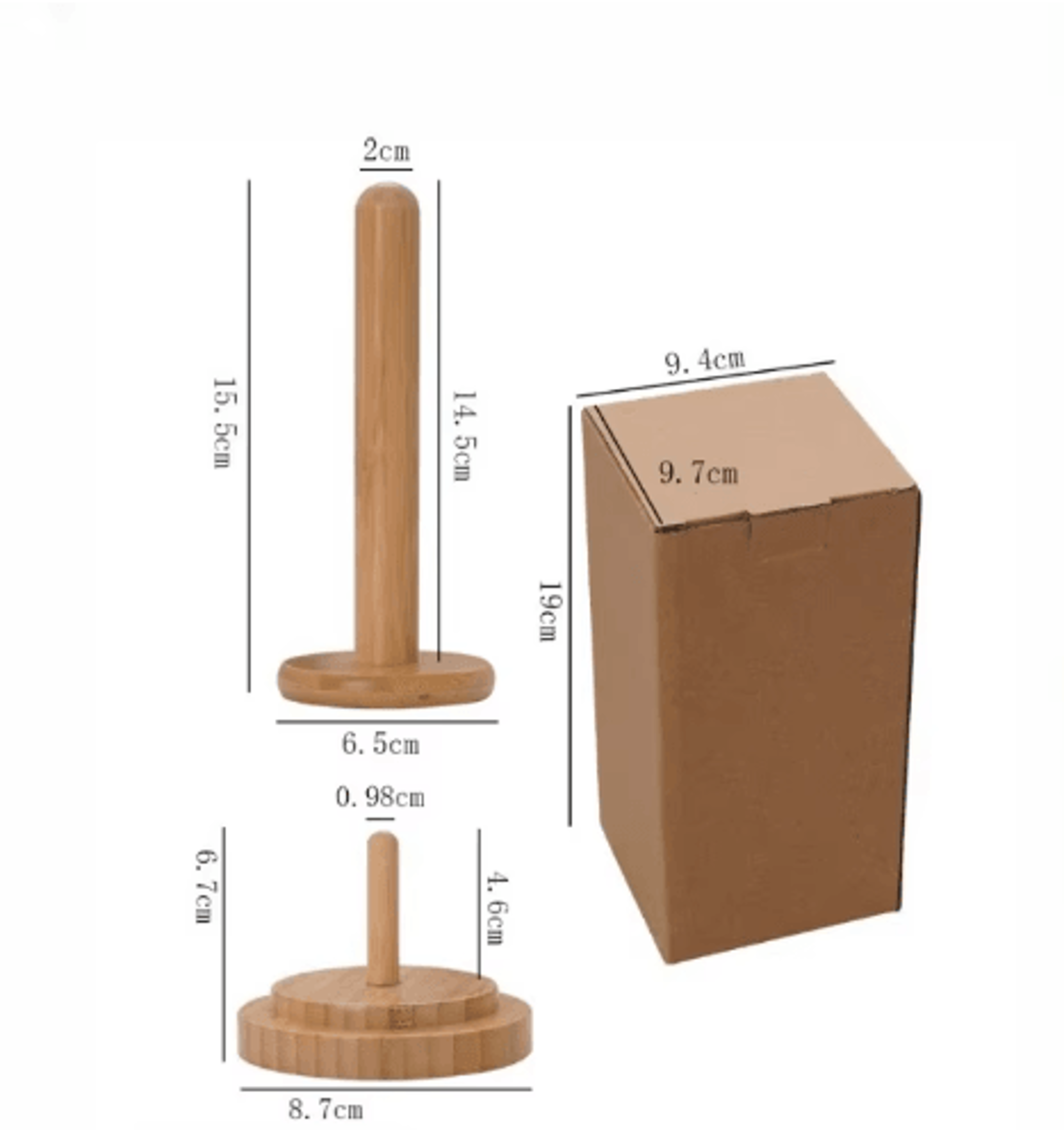Handmade Wooden Rotating Yarn Holder With Storage Base 5