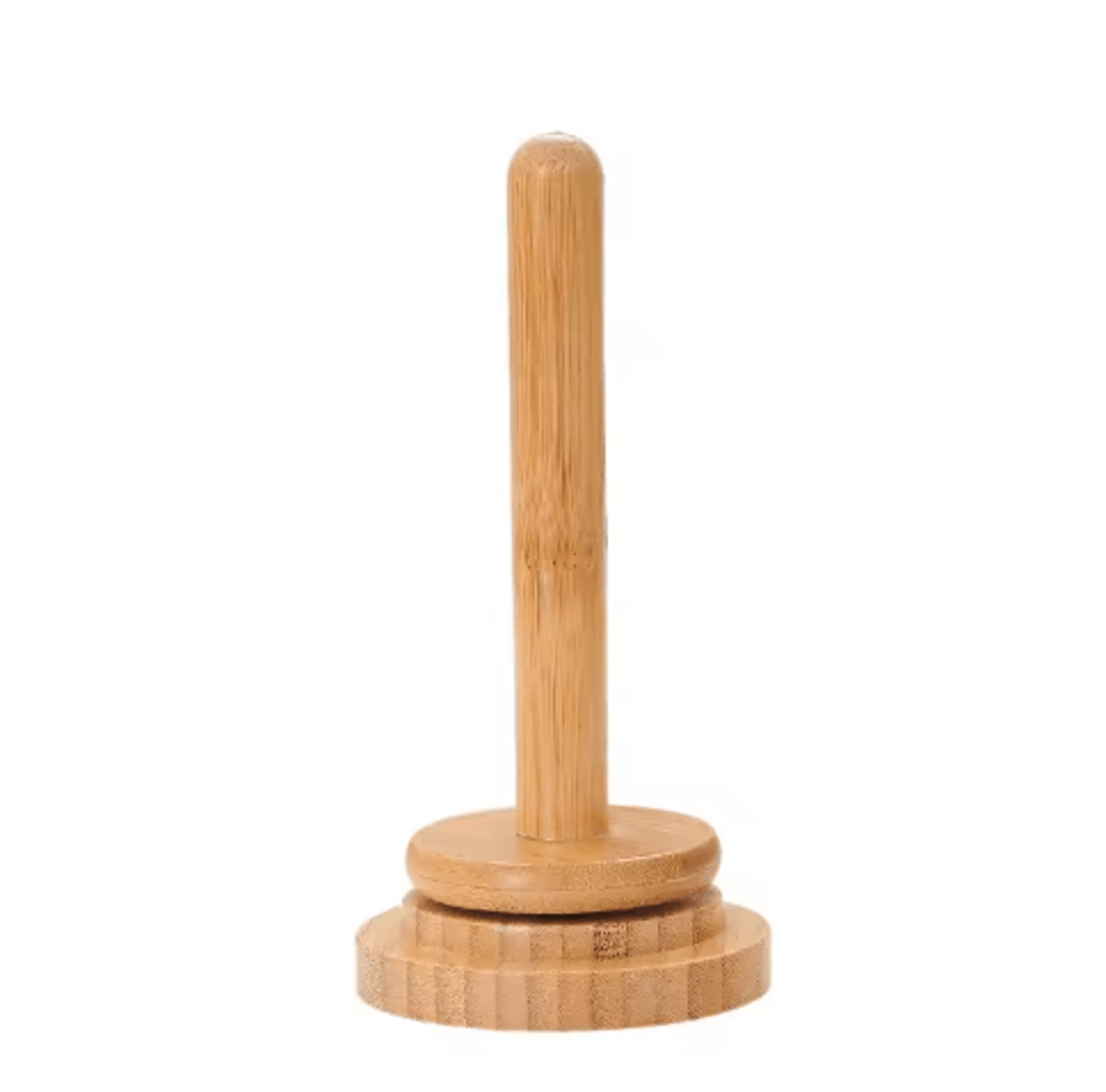 Handmade Wooden Rotating Yarn Holder With Storage Base 1