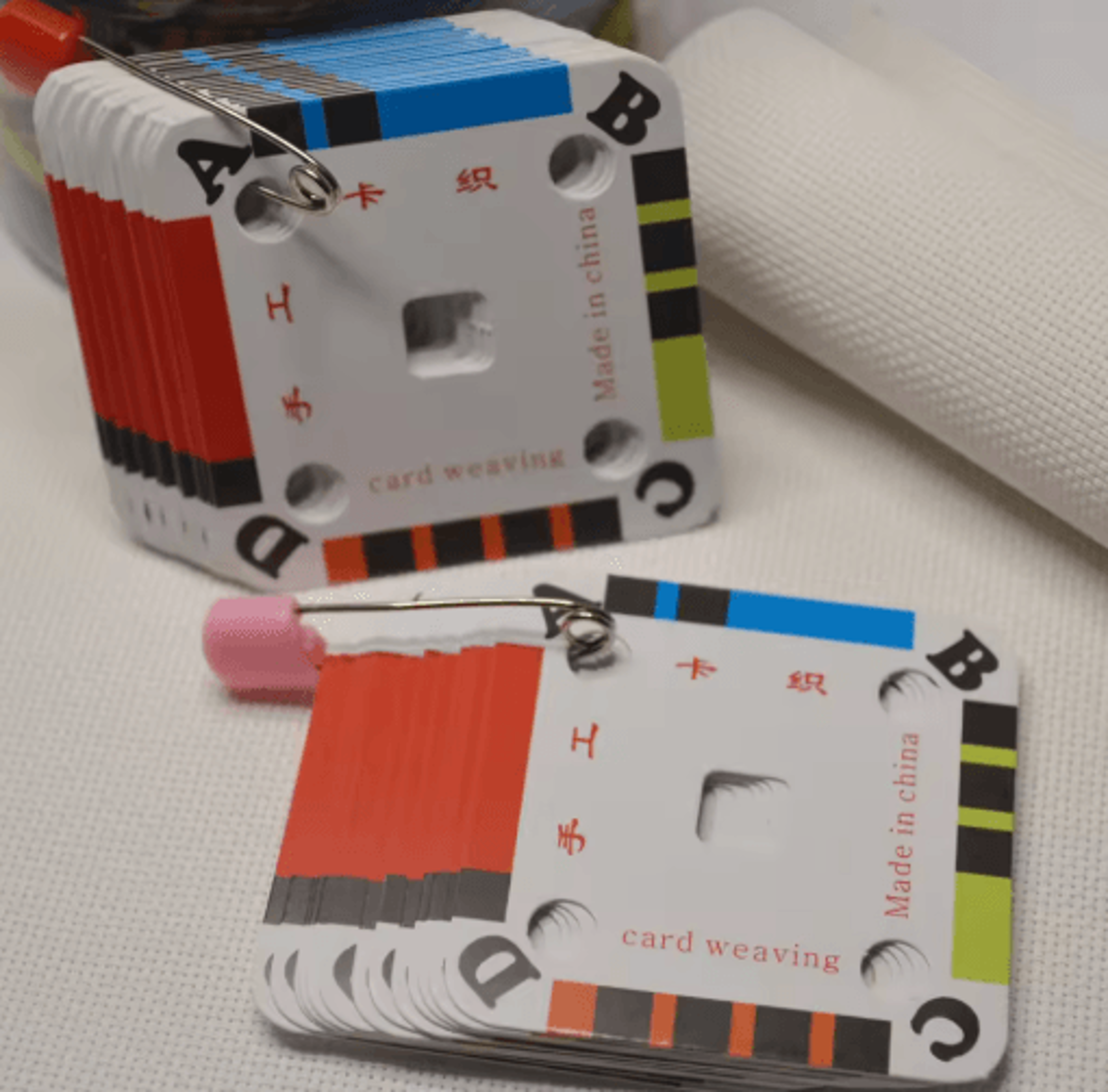 100PCS Tablet Weaving Cards For DIY Loom Crafts 0