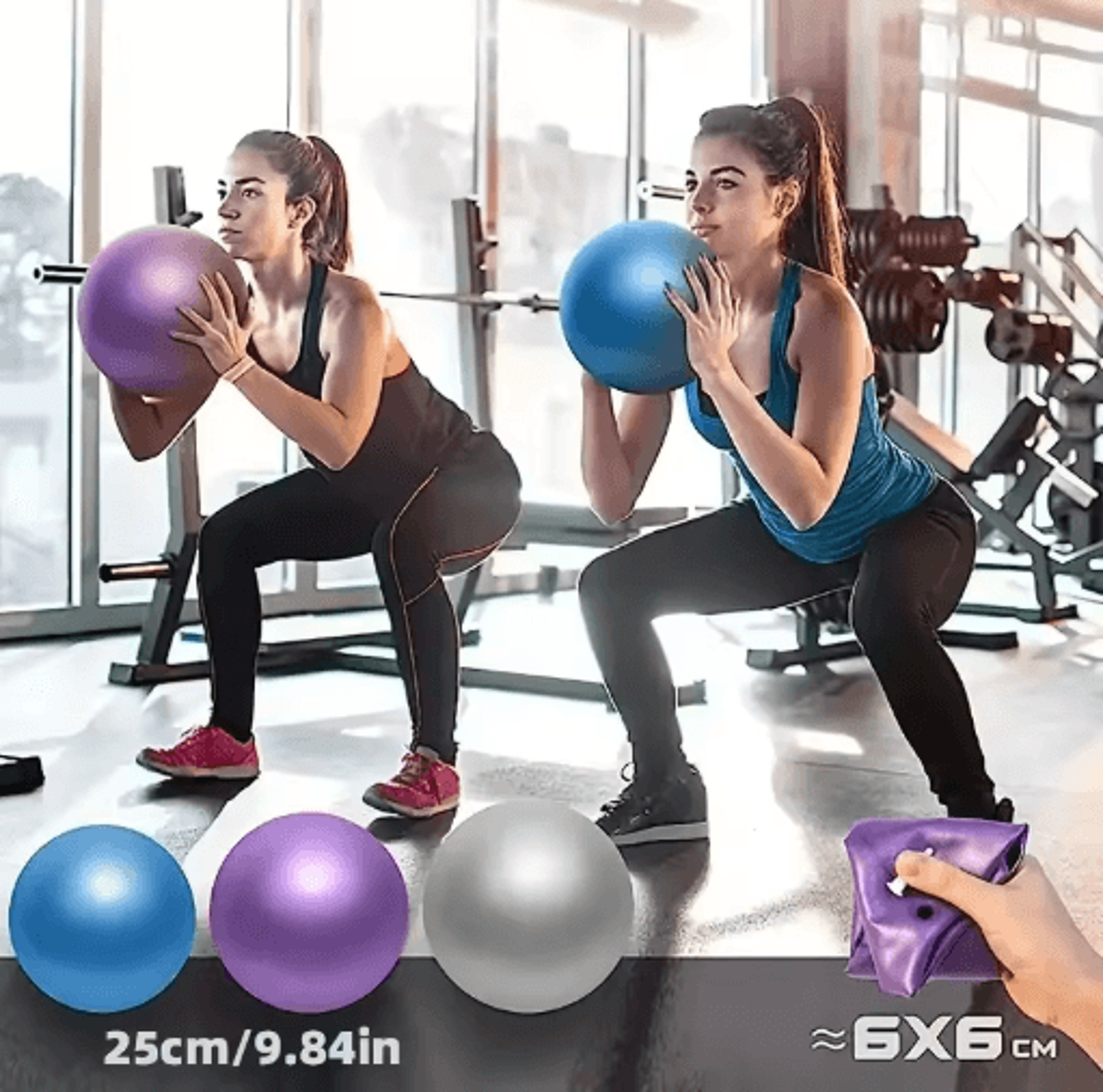 25cm AntiBurst Mini Pilates Exercise Ball 0