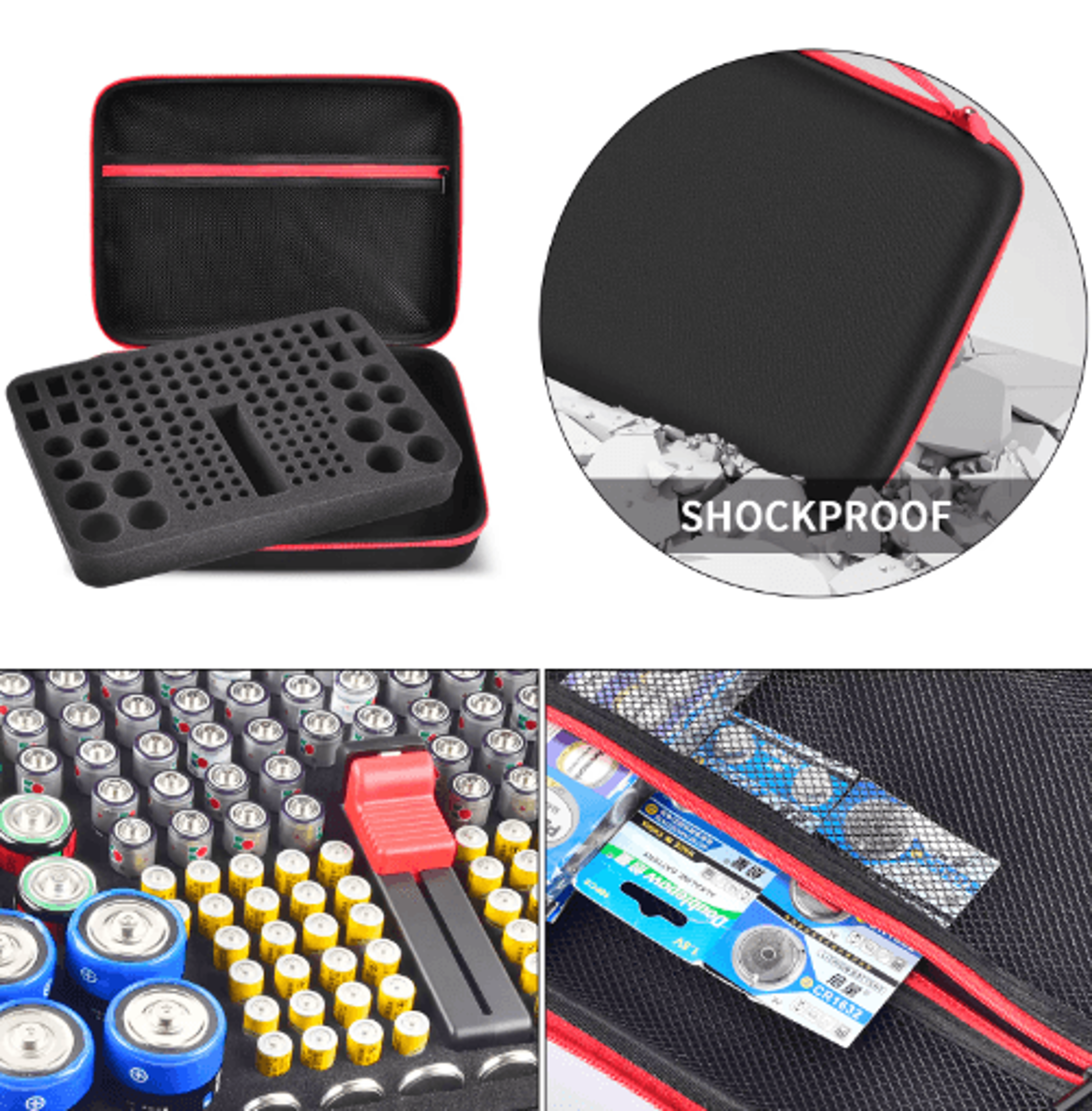 150 Battery Organizer Case With Tester 12