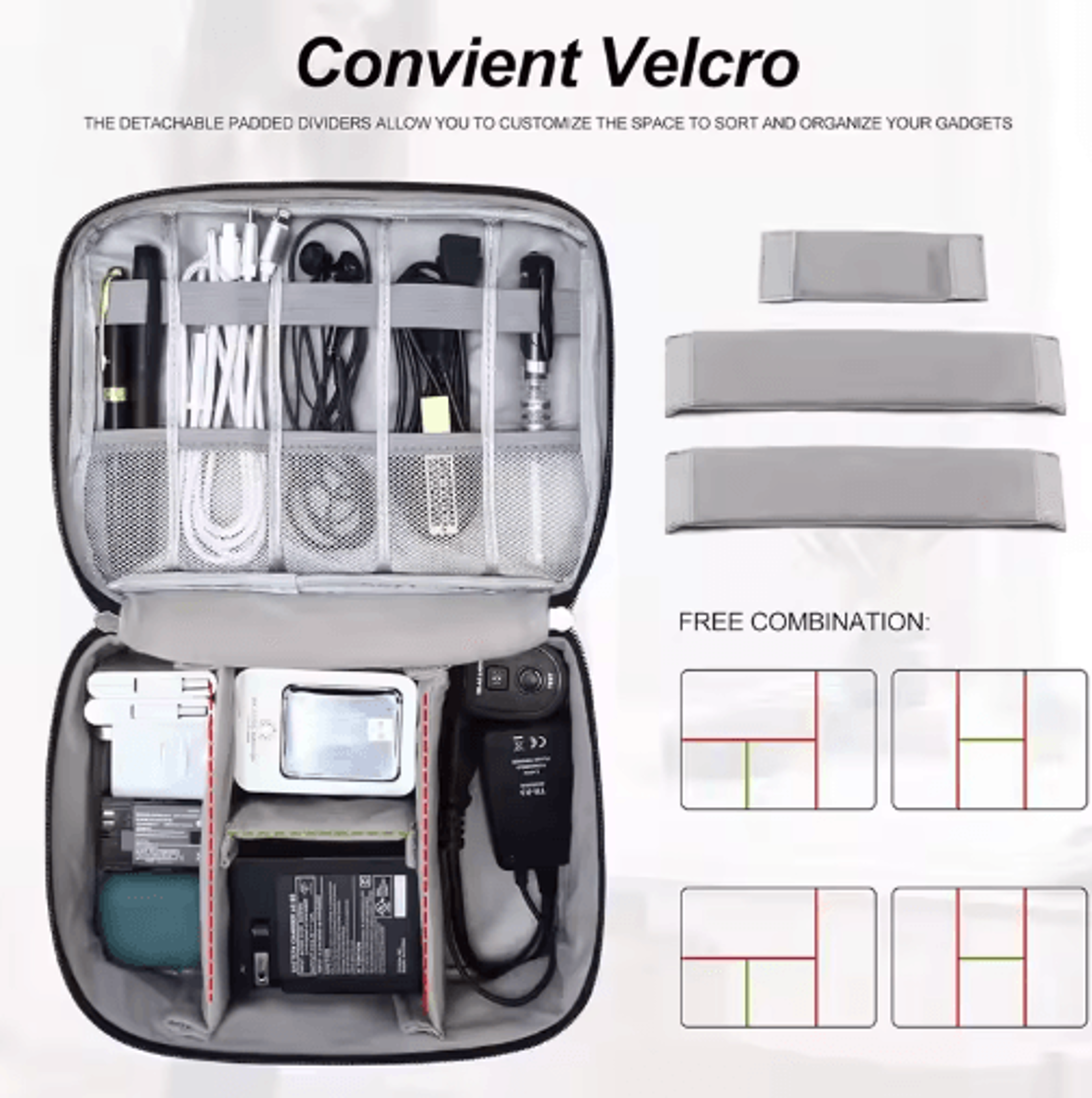 Waterproof Travel Cable  Electronics Organizer Bag 15