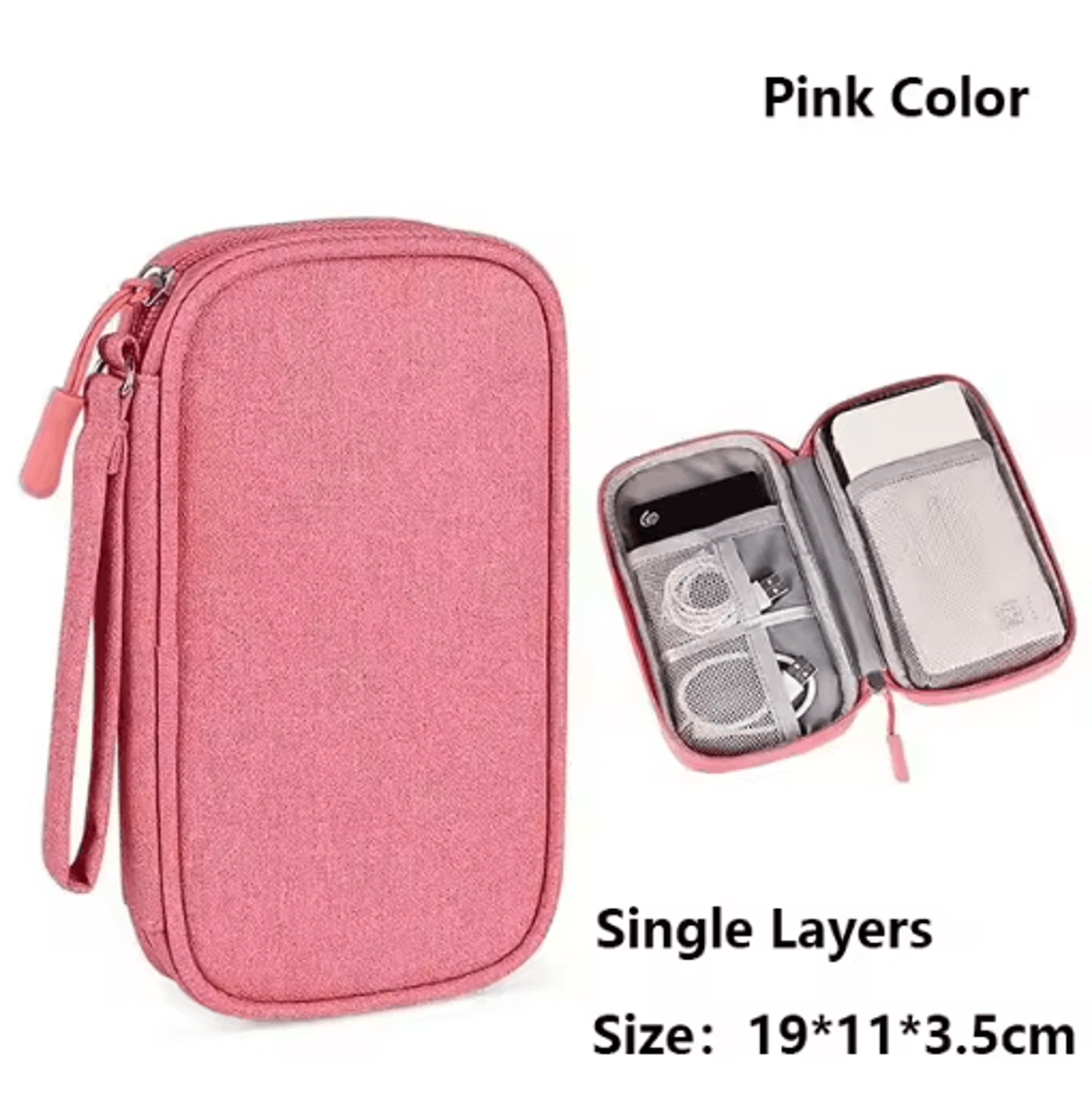 DoubleLayer Waterproof Electronics Travel Organizer 3