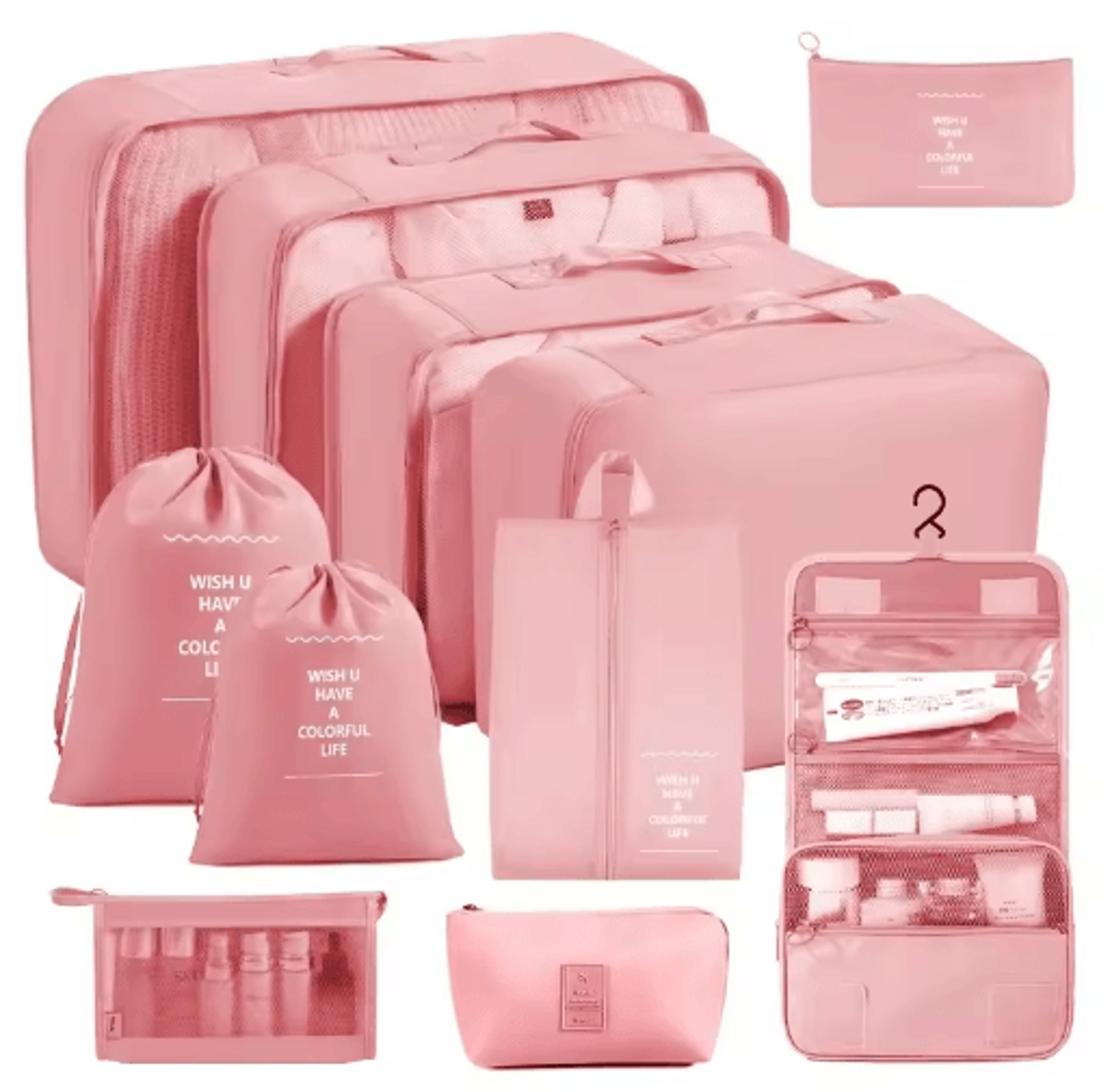 78910PCS Foldable Travel Packing Cubes Set 12