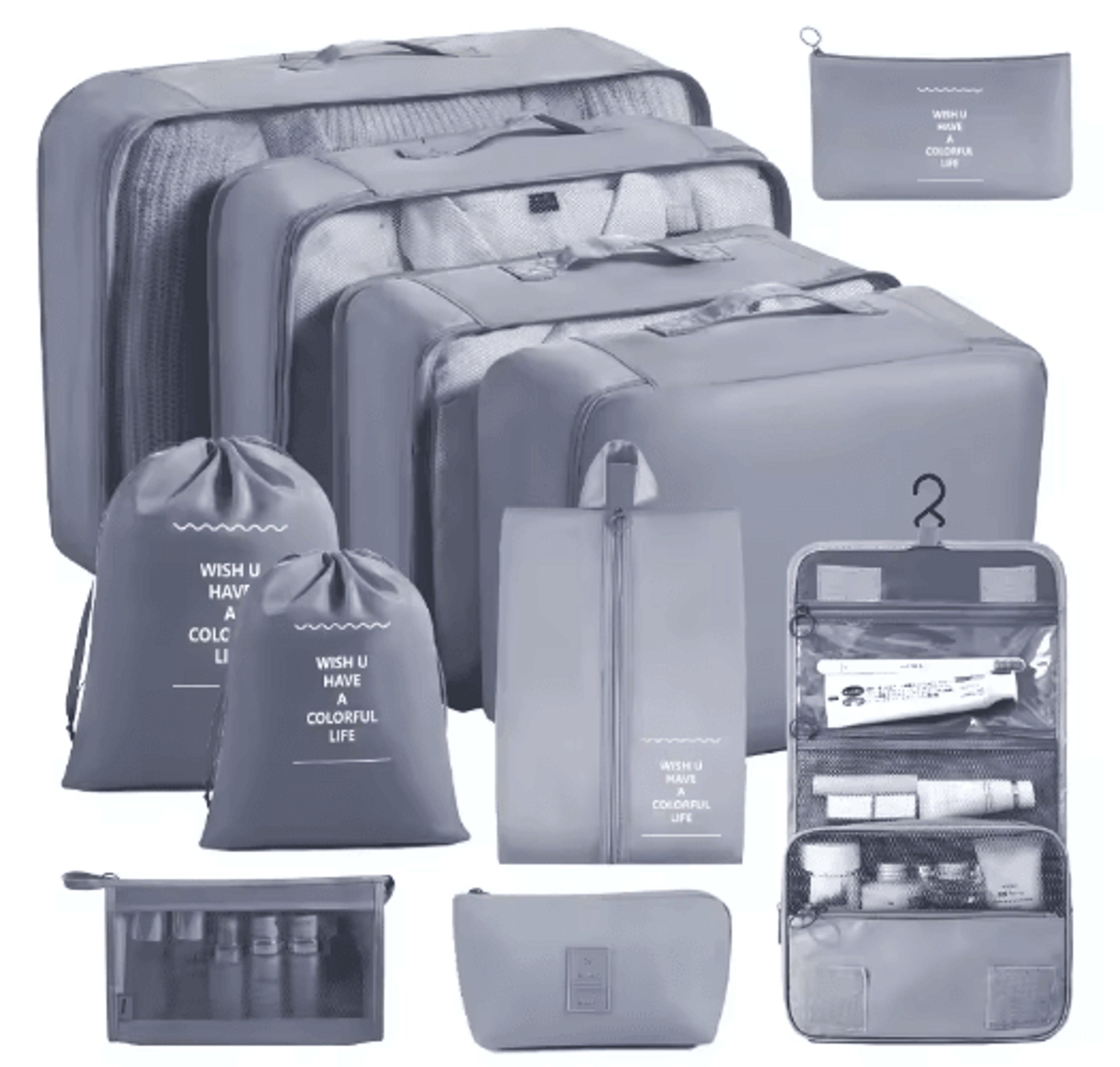 78910PCS Foldable Travel Packing Cubes Set 13