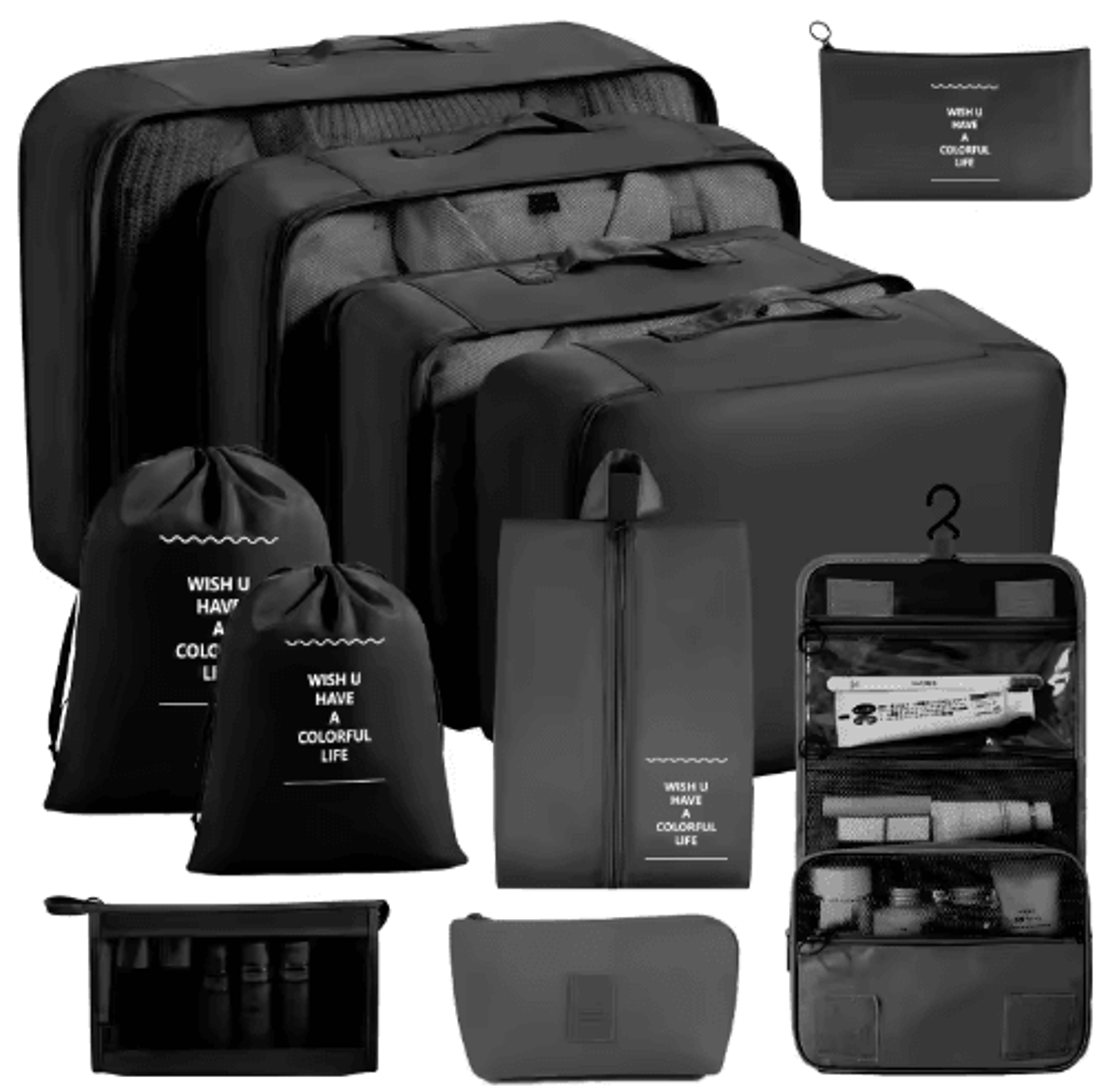78910PCS Foldable Travel Packing Cubes Set 21