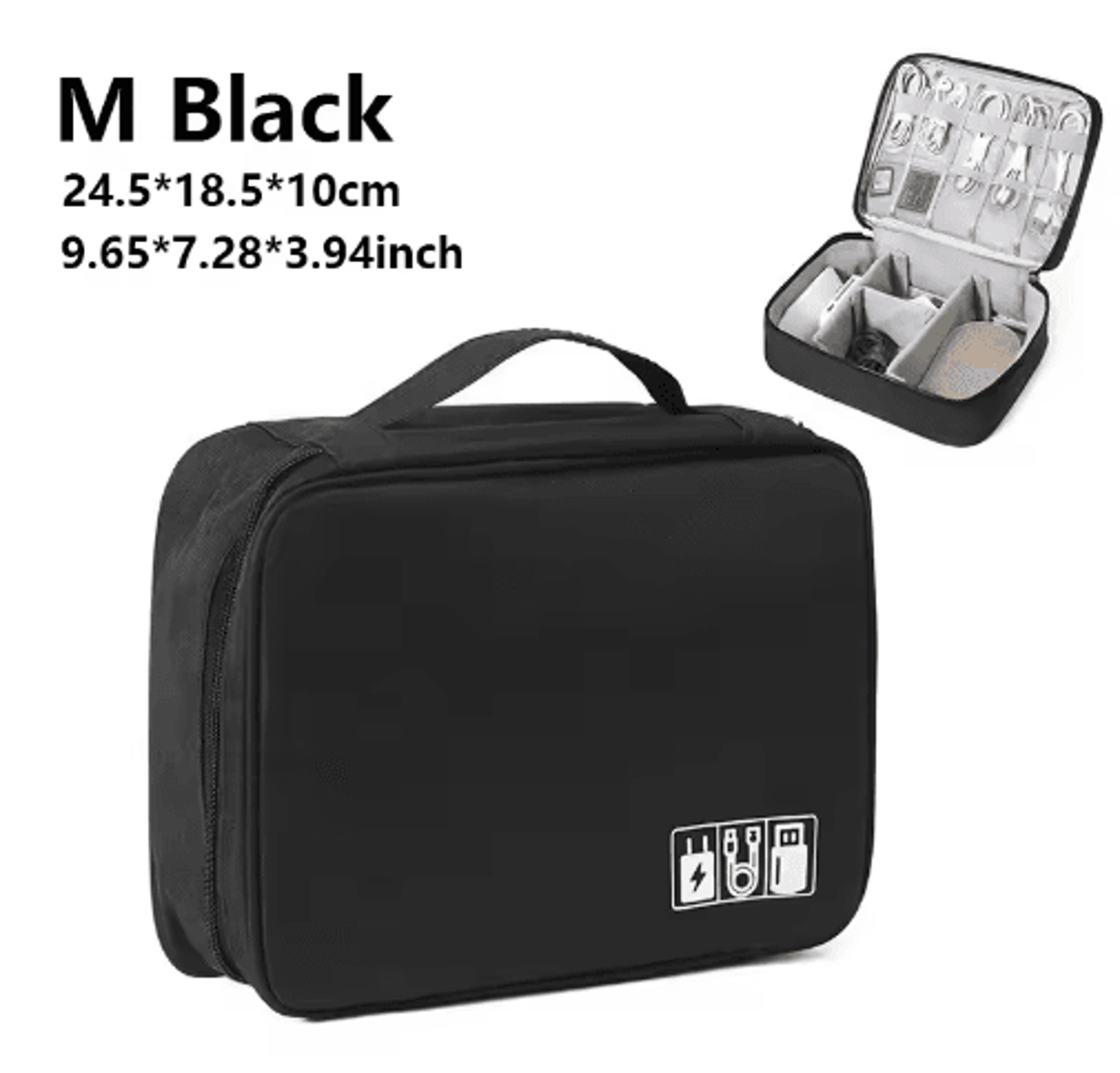 Waterproof Travel Cable And Electronics Organizer Case 13