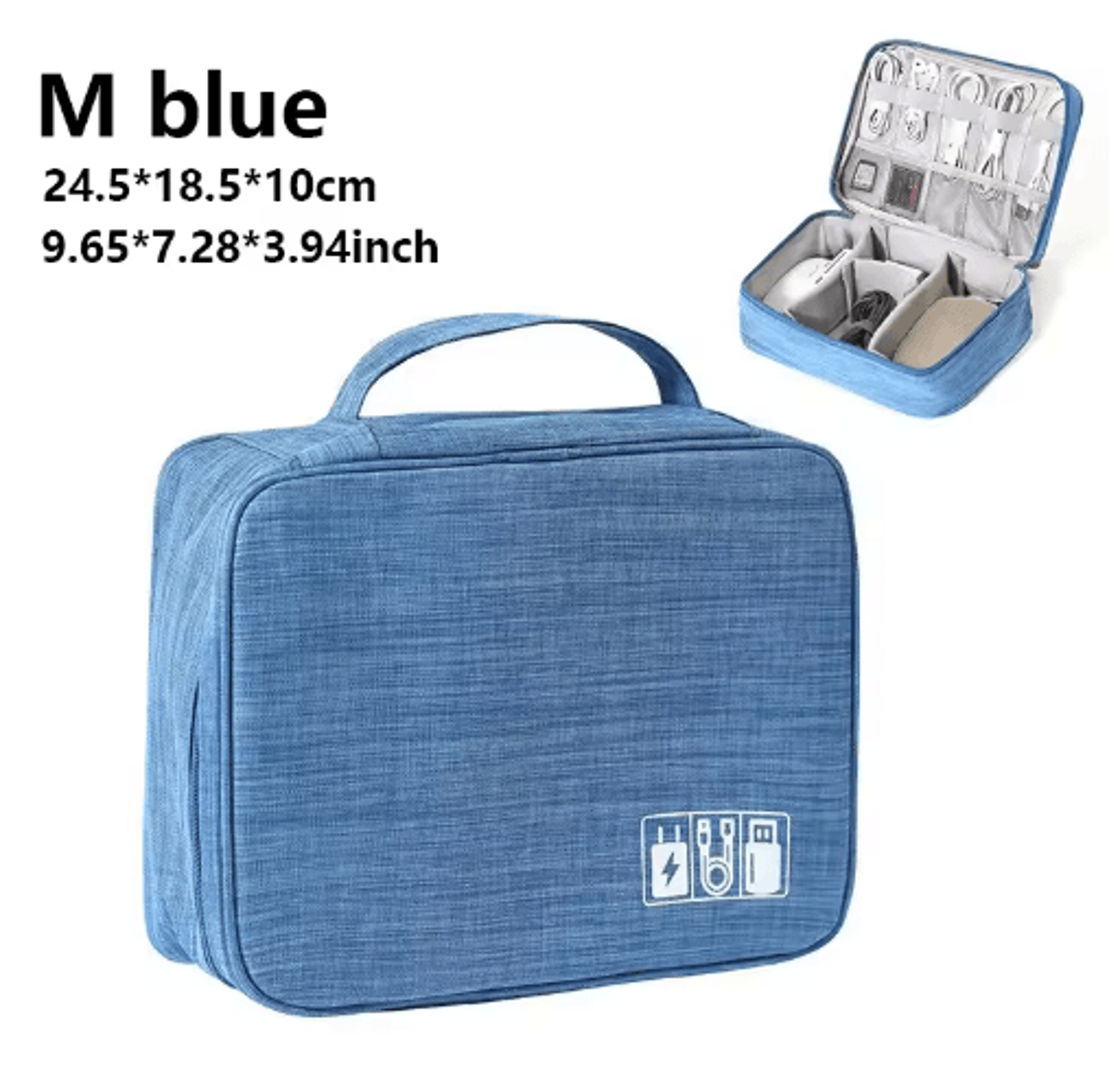 Waterproof Travel Cable And Electronics Organizer Case 4