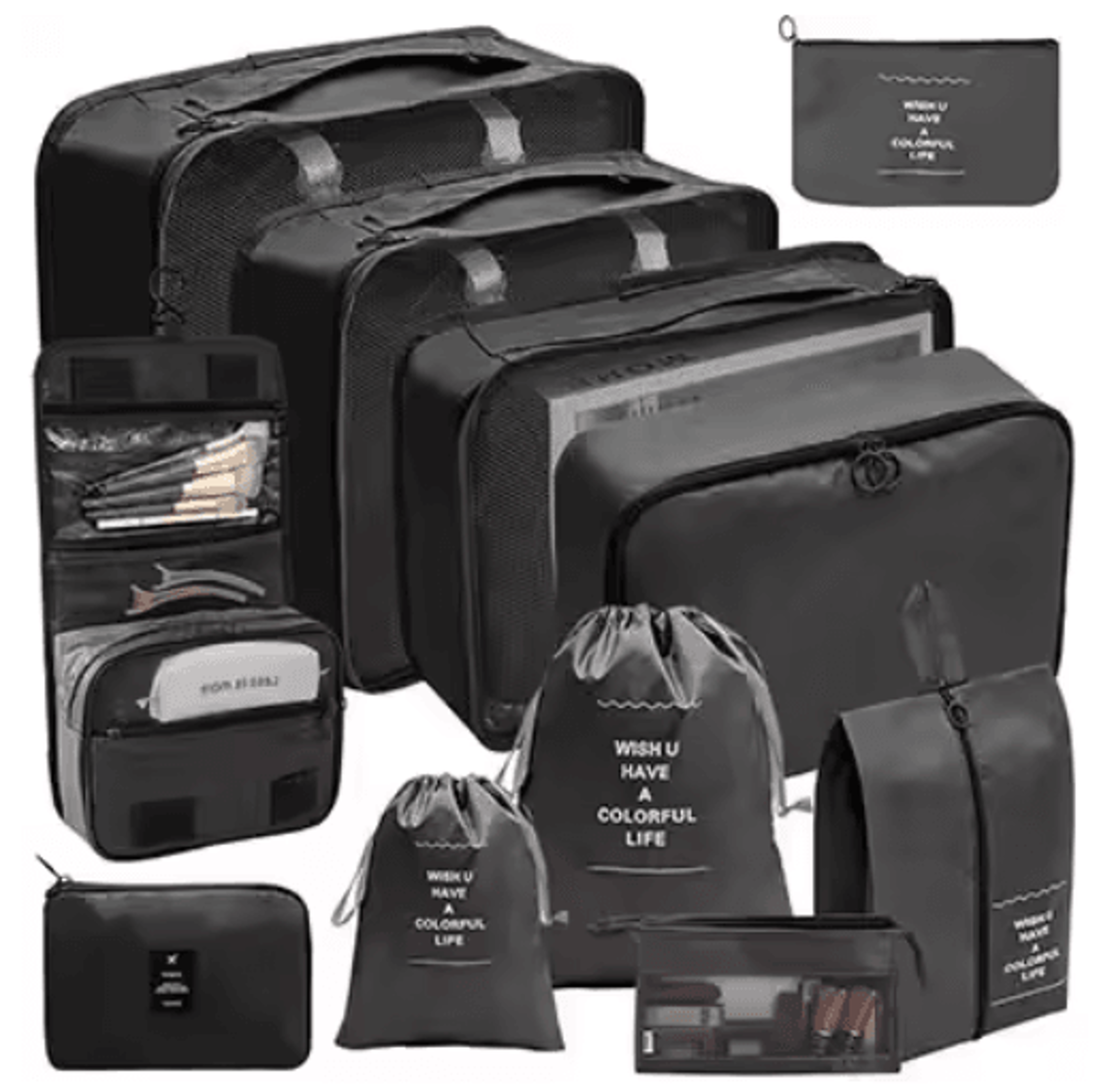 891011PCS Foldable Travel Packing Cubes Set 19