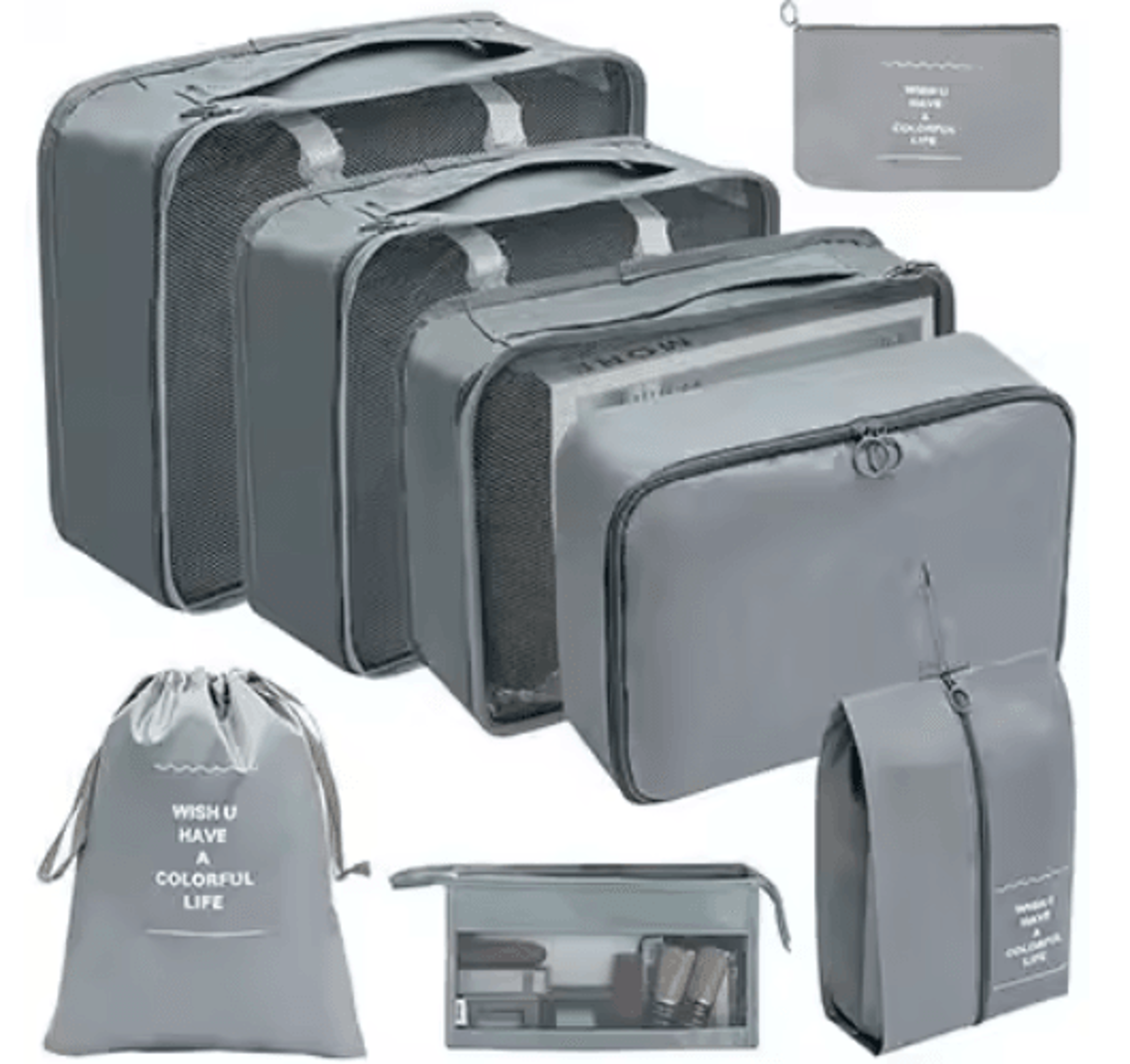 891011PCS Foldable Travel Packing Cubes Set 24
