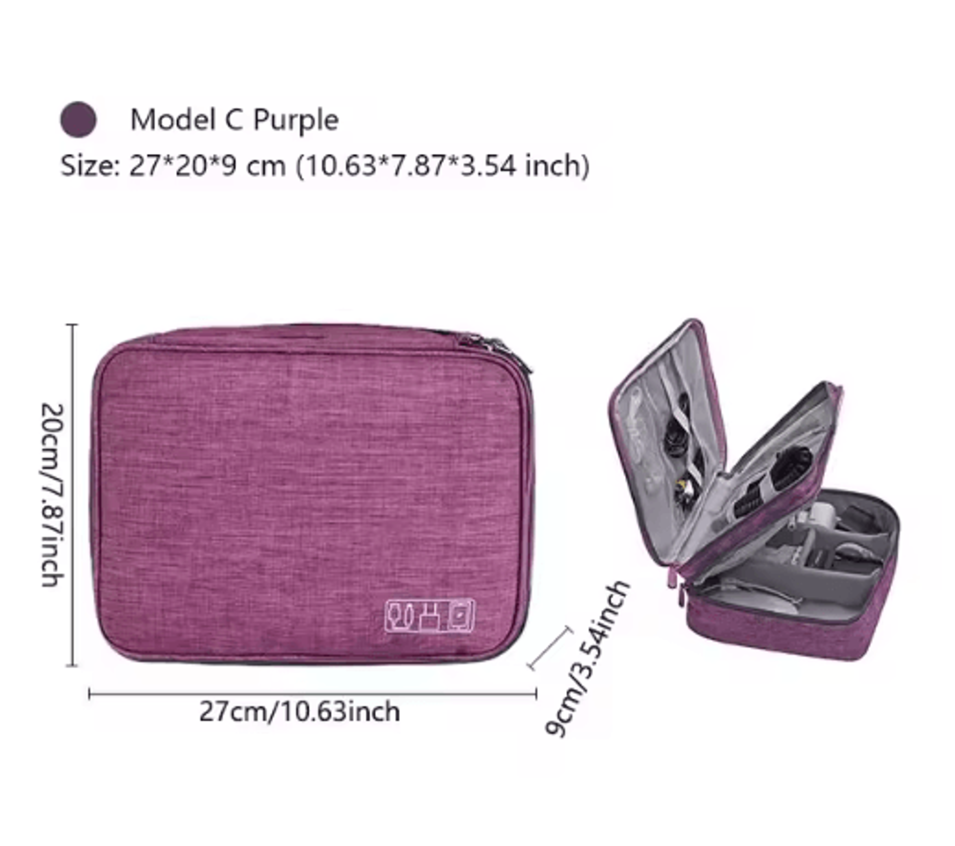 Waterproof Portable Digital Cable Organizer Pouch 2