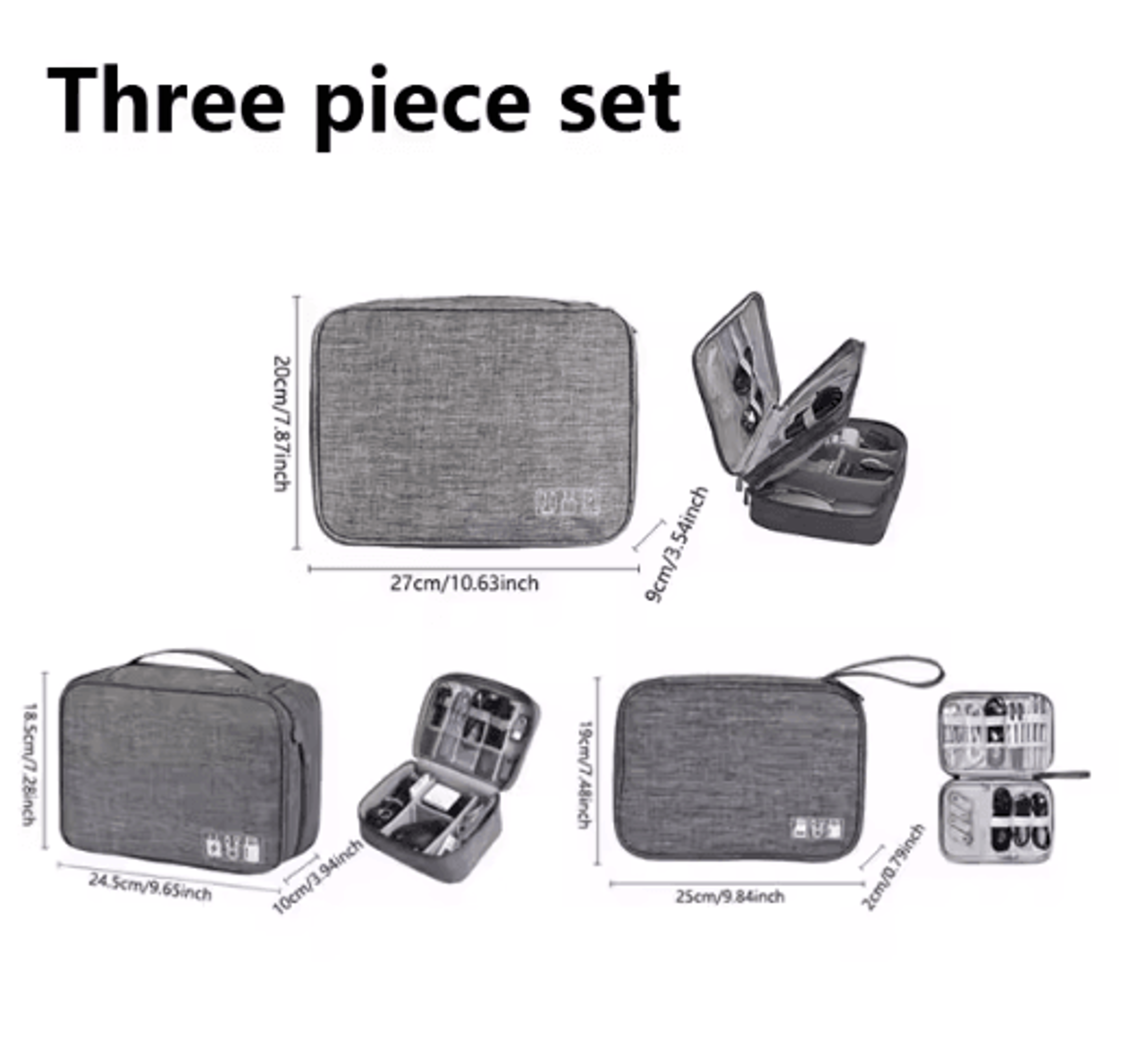 Waterproof Portable Digital Cable Organizer Pouch 15