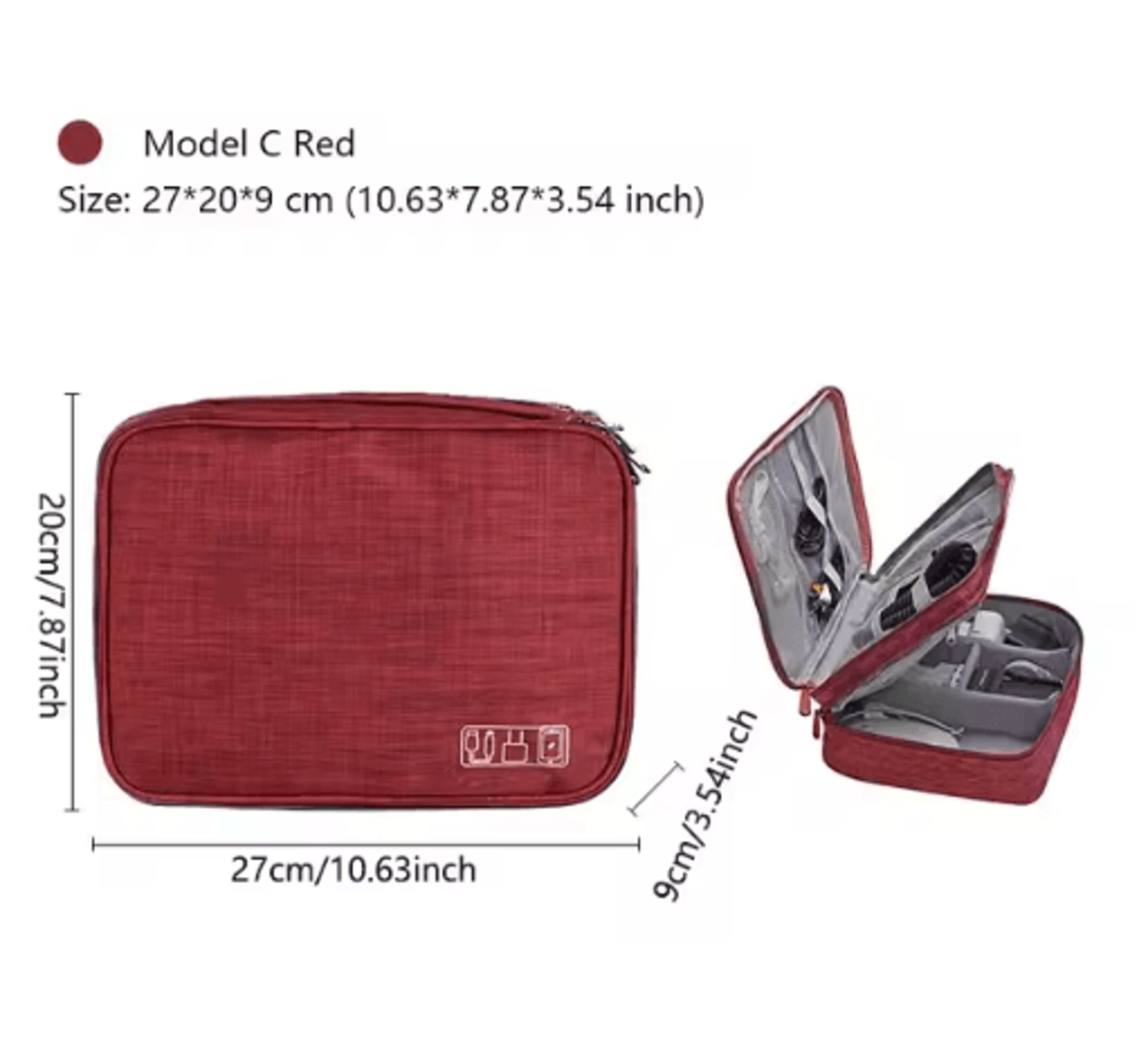 Waterproof Portable Digital Cable Organizer Pouch 8