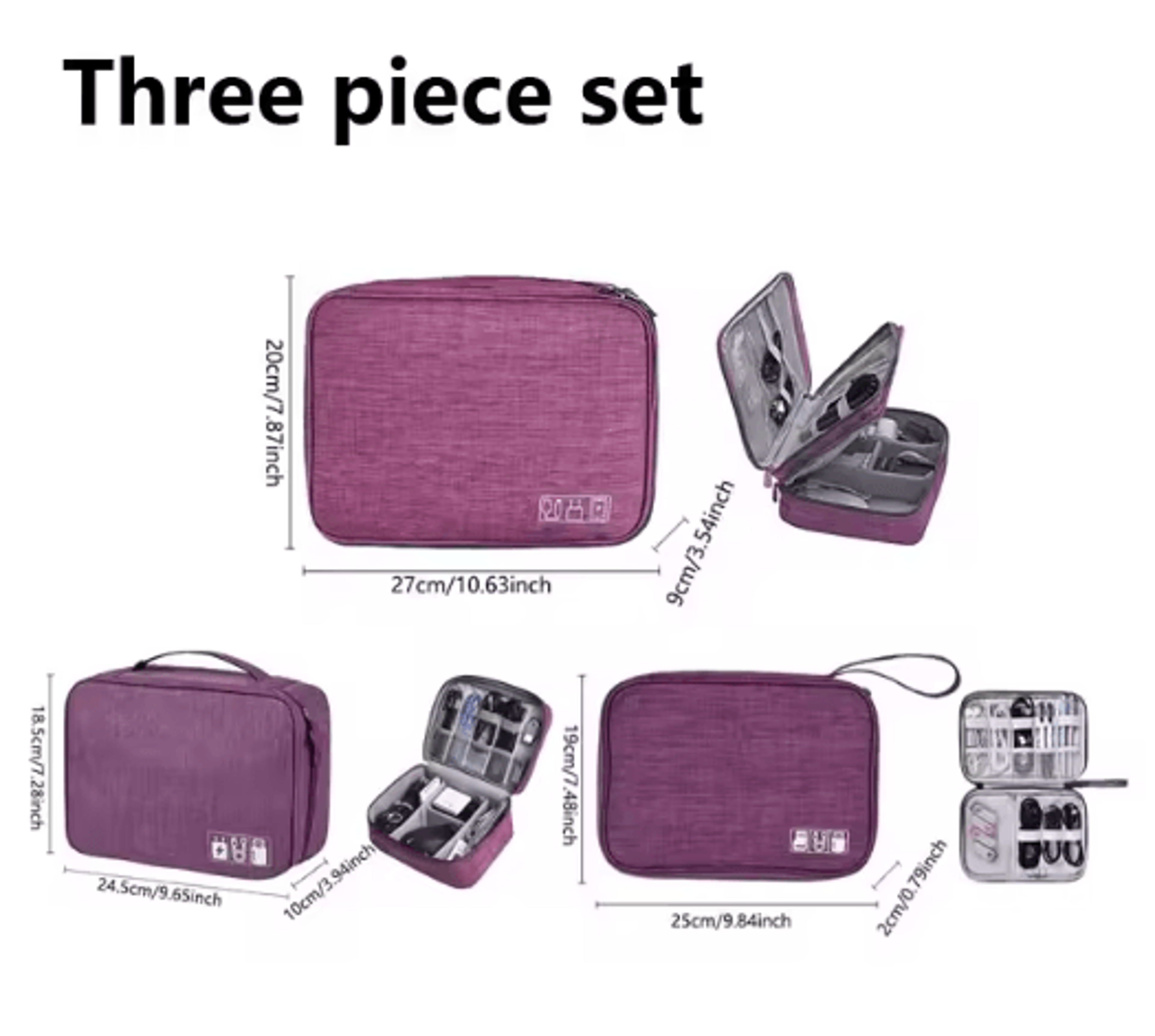 Waterproof Portable Digital Cable Organizer Pouch 3