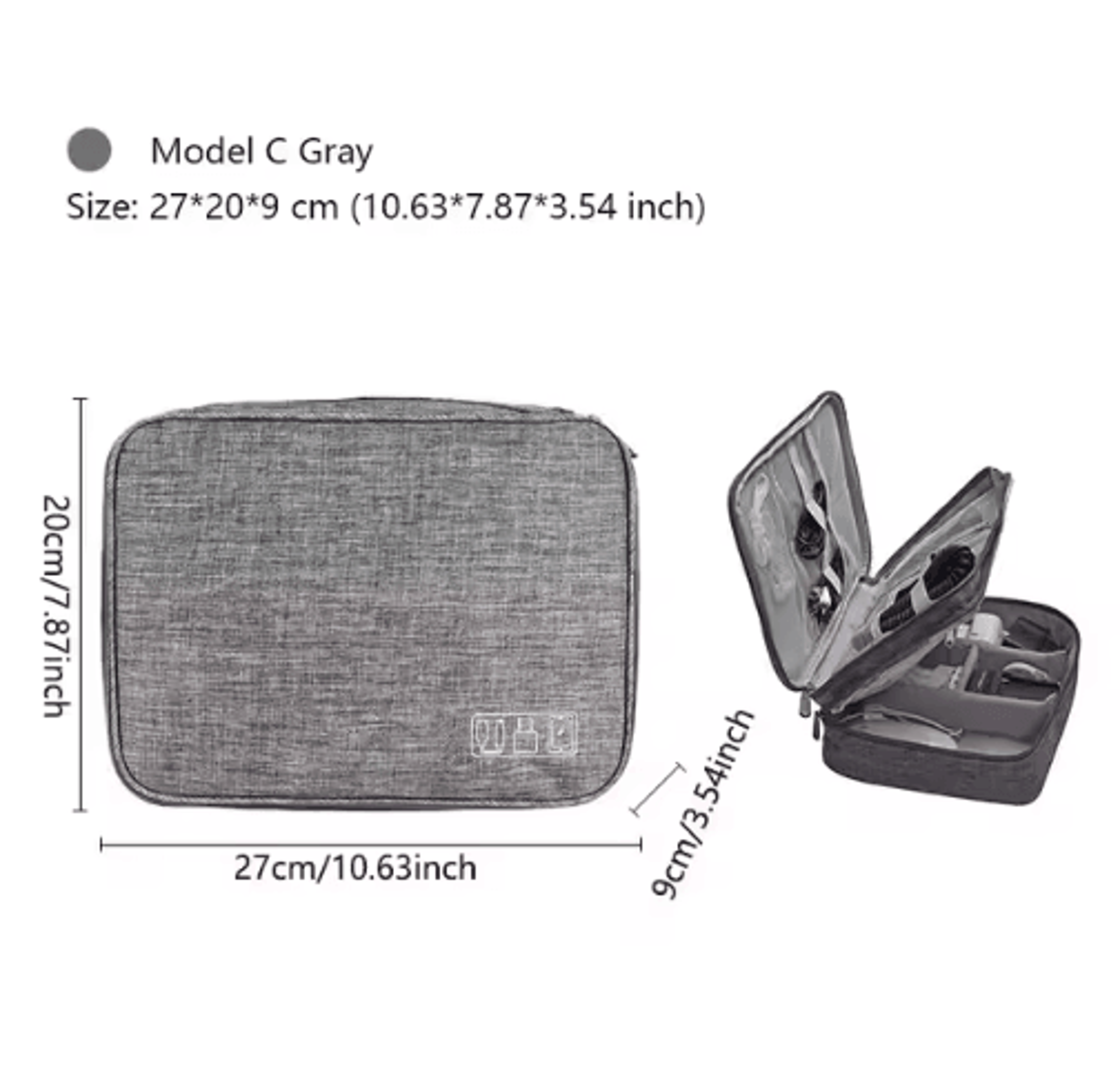 Waterproof Portable Digital Cable Organizer Pouch 21