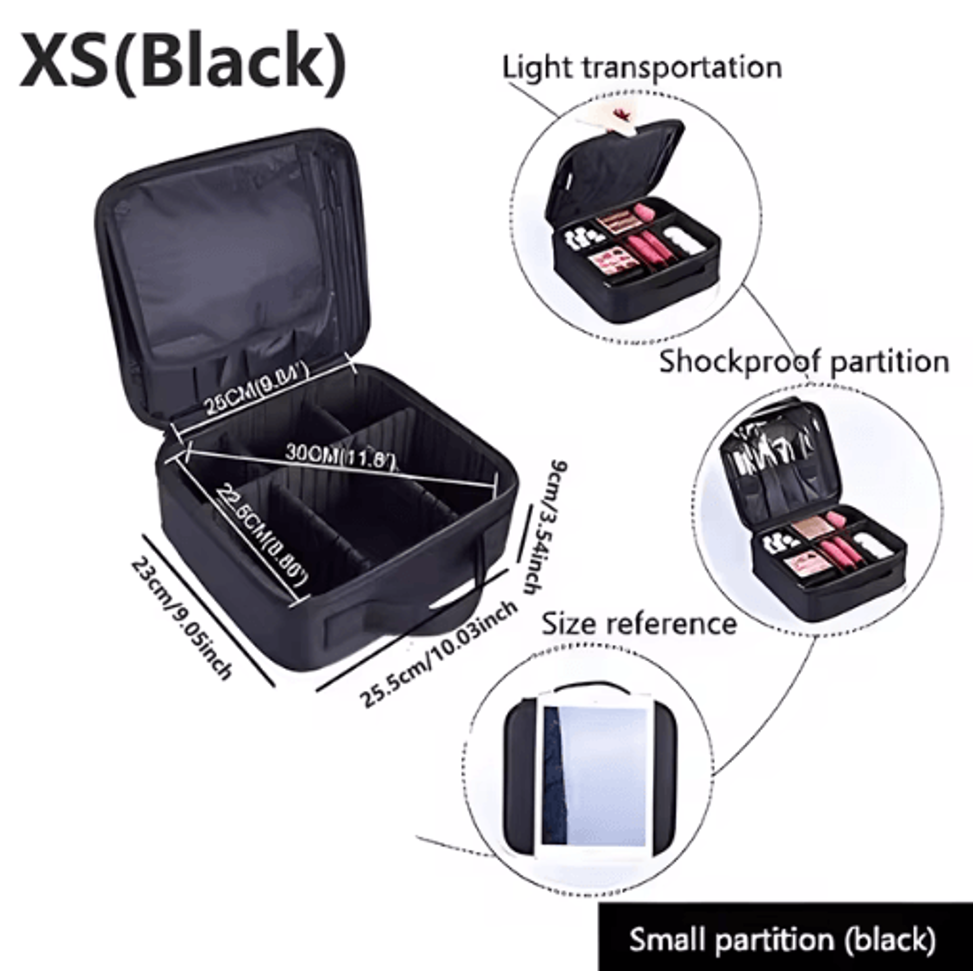 LargeCapacity Oxford Professional Makeup Case 2
