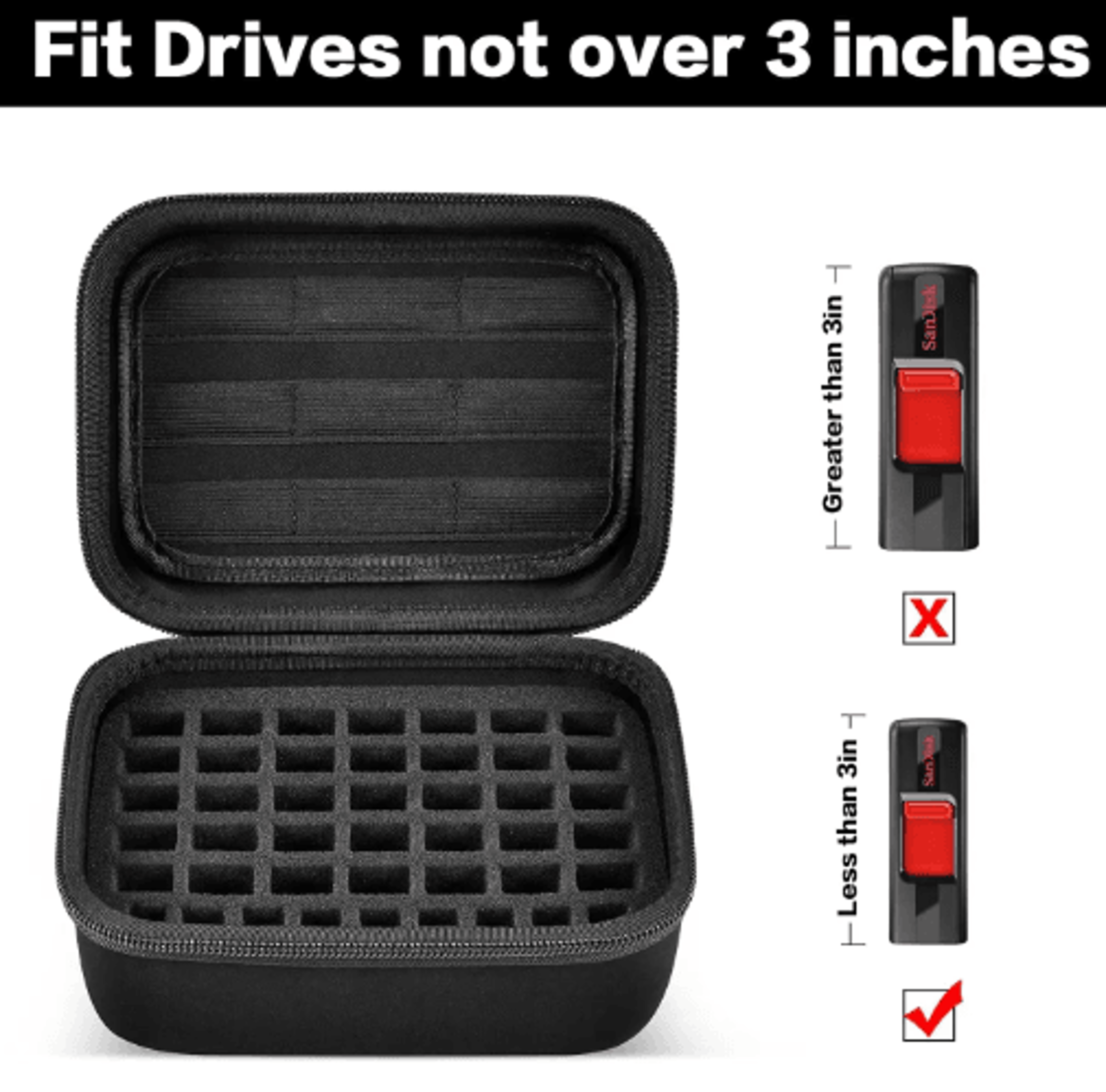 44Slot USB Flash Drive  SD Card Storage Case 8