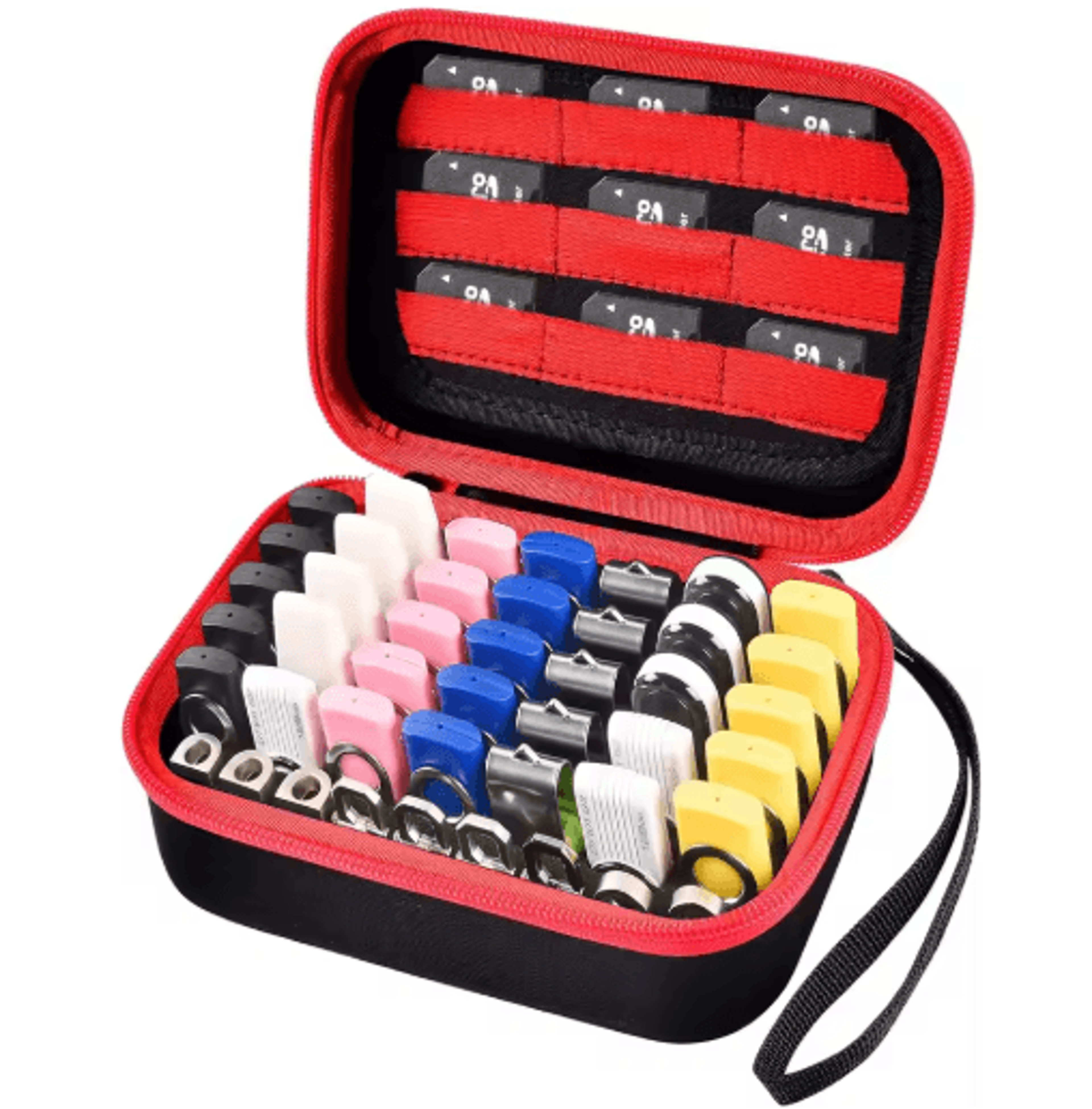 44Slot USB Flash Drive  SD Card Storage Case 3