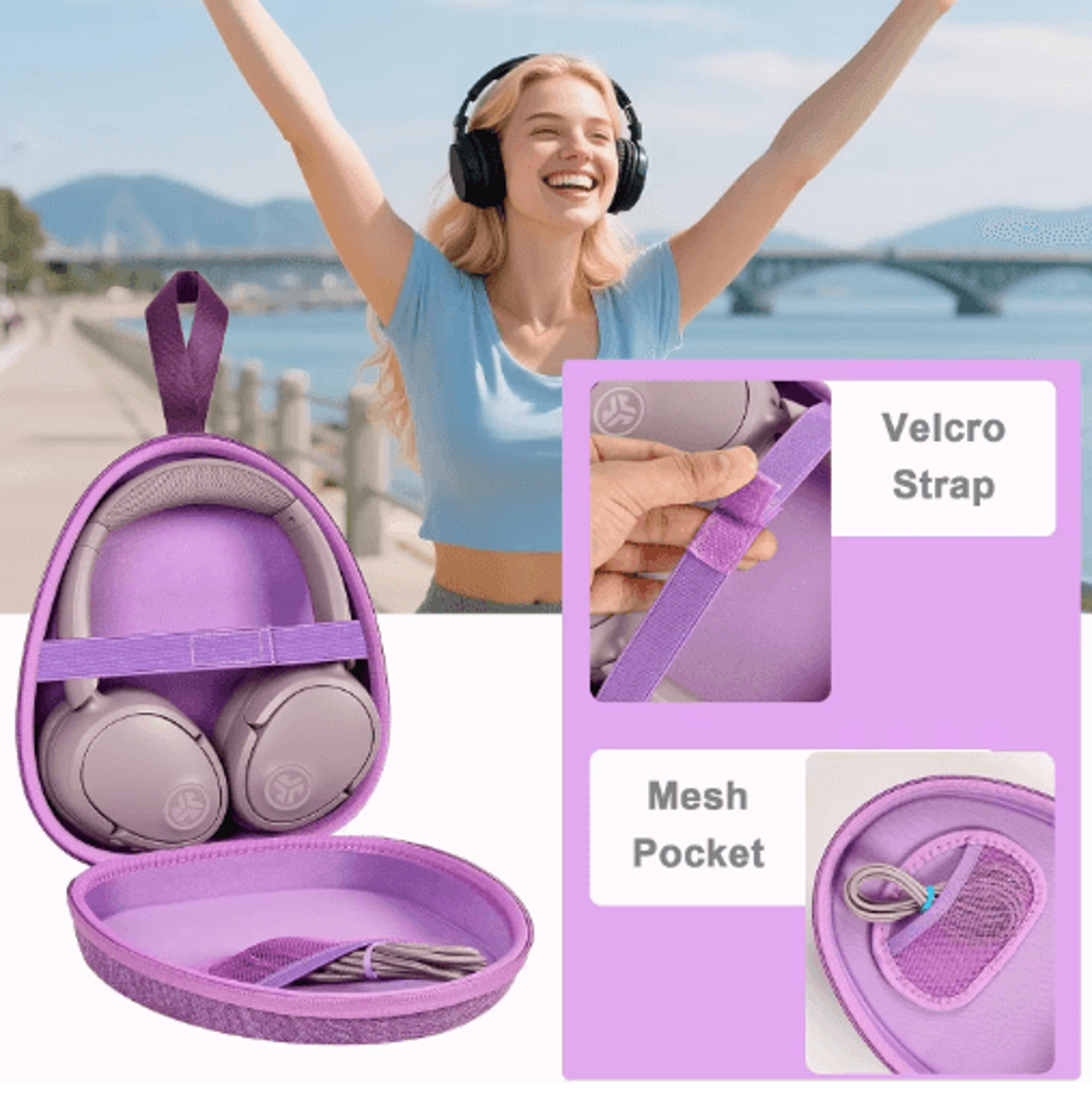 Universal Protective Headphone Travel Case 6