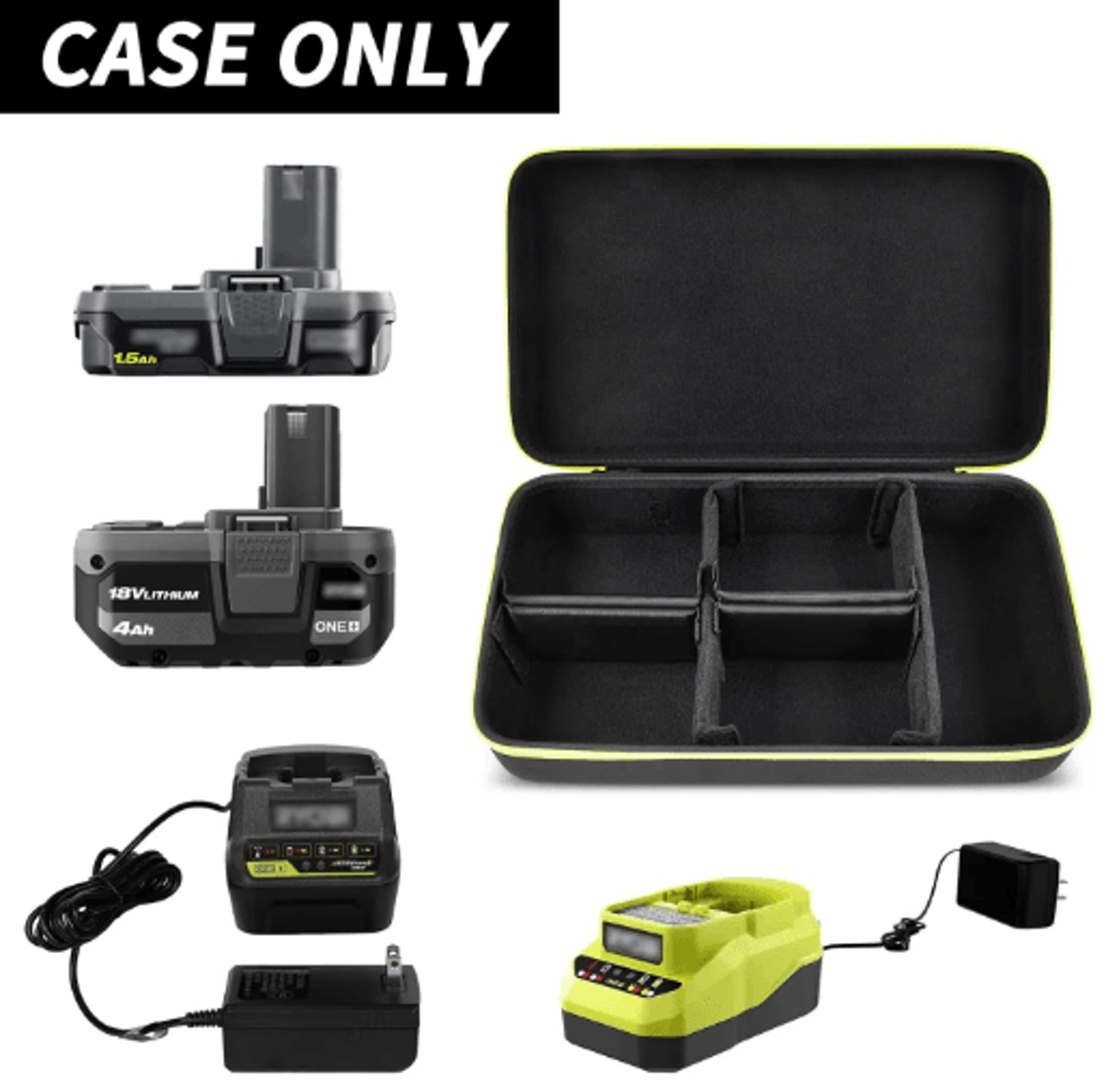 Protective Carrying Case For Ryobi ONE 18V Batteries 0