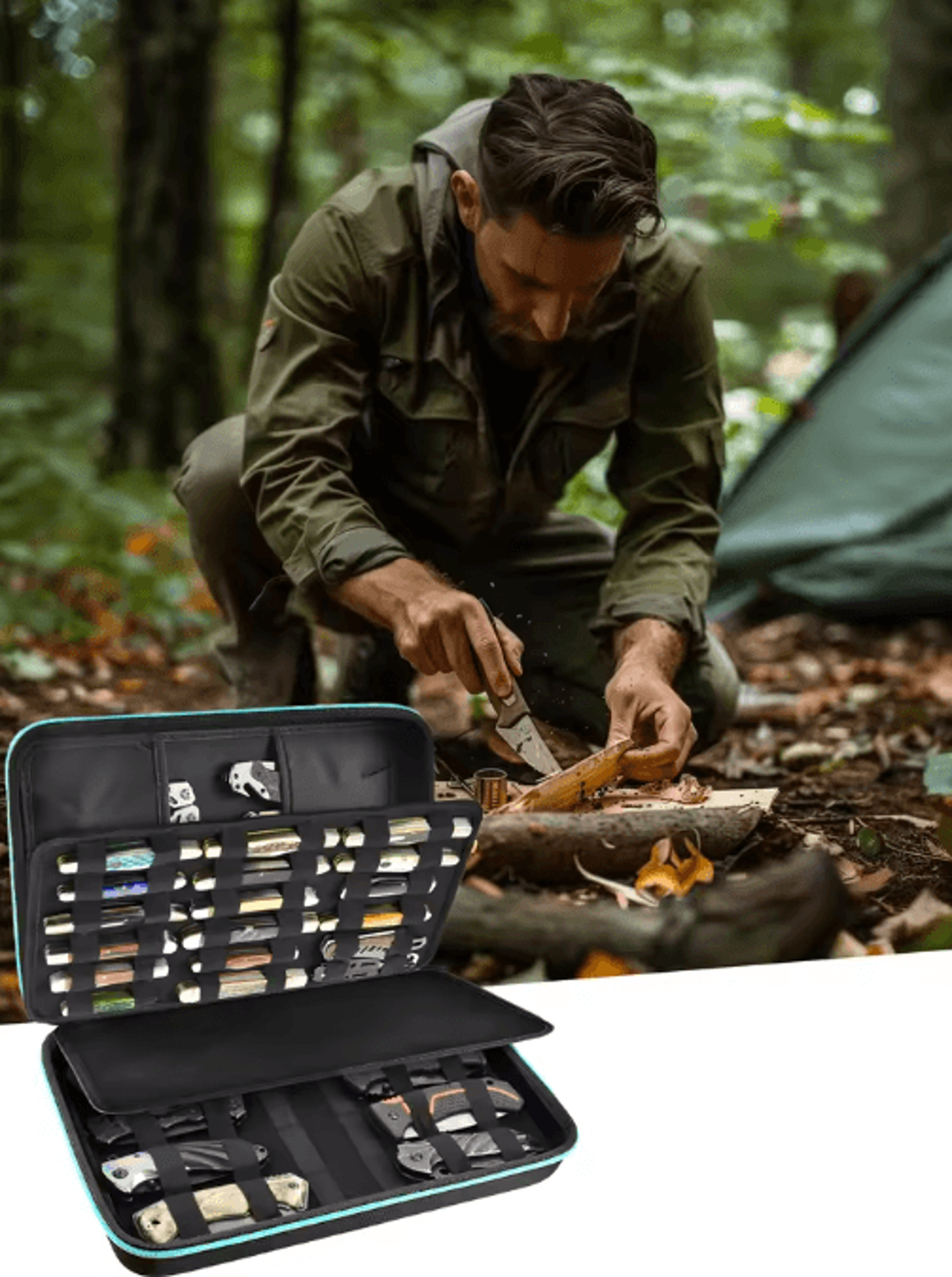 45 Slot Folding Knife Display  Storage Case 3