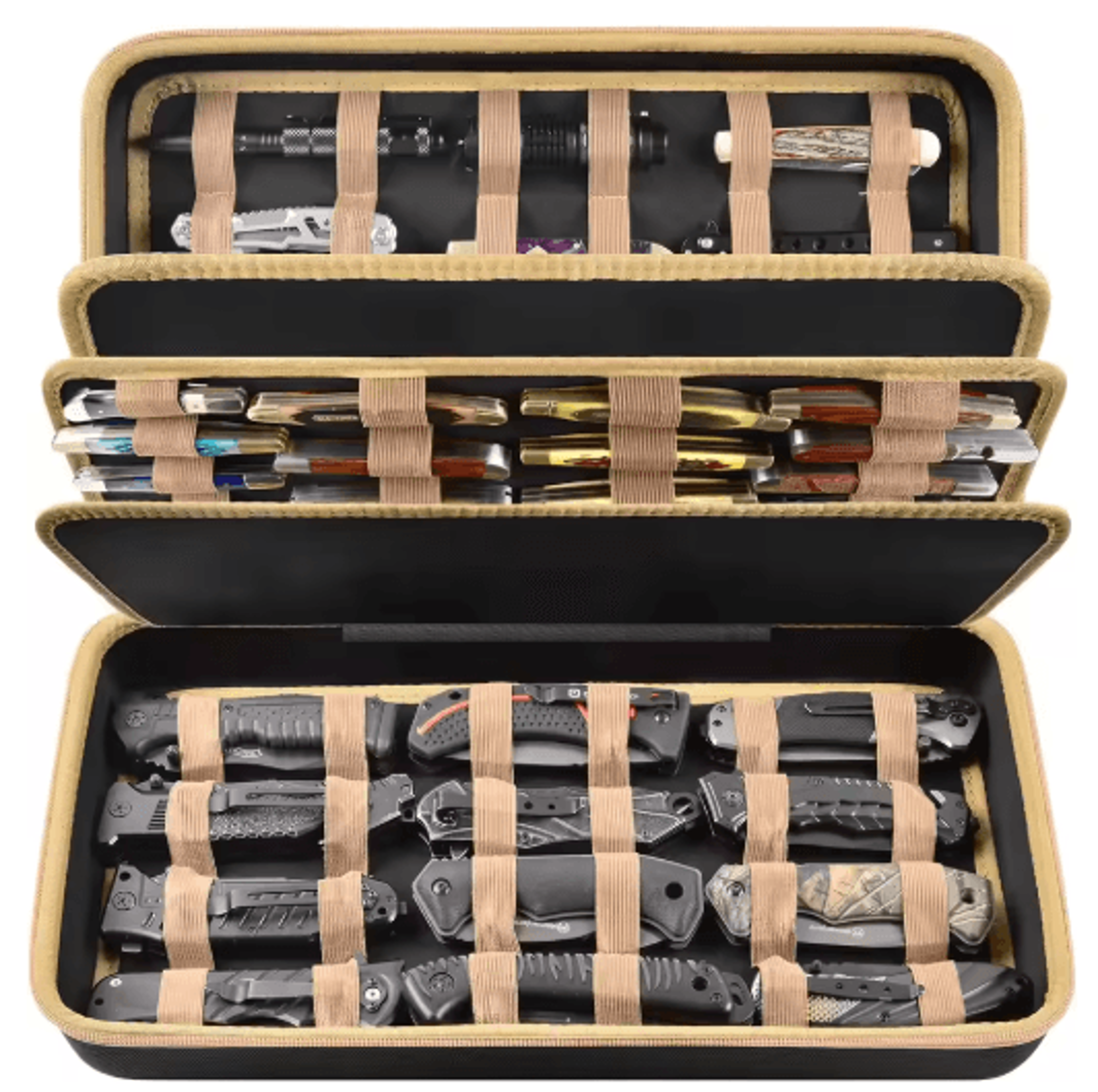 64 Slot Folding Knife Collection Display Case 2