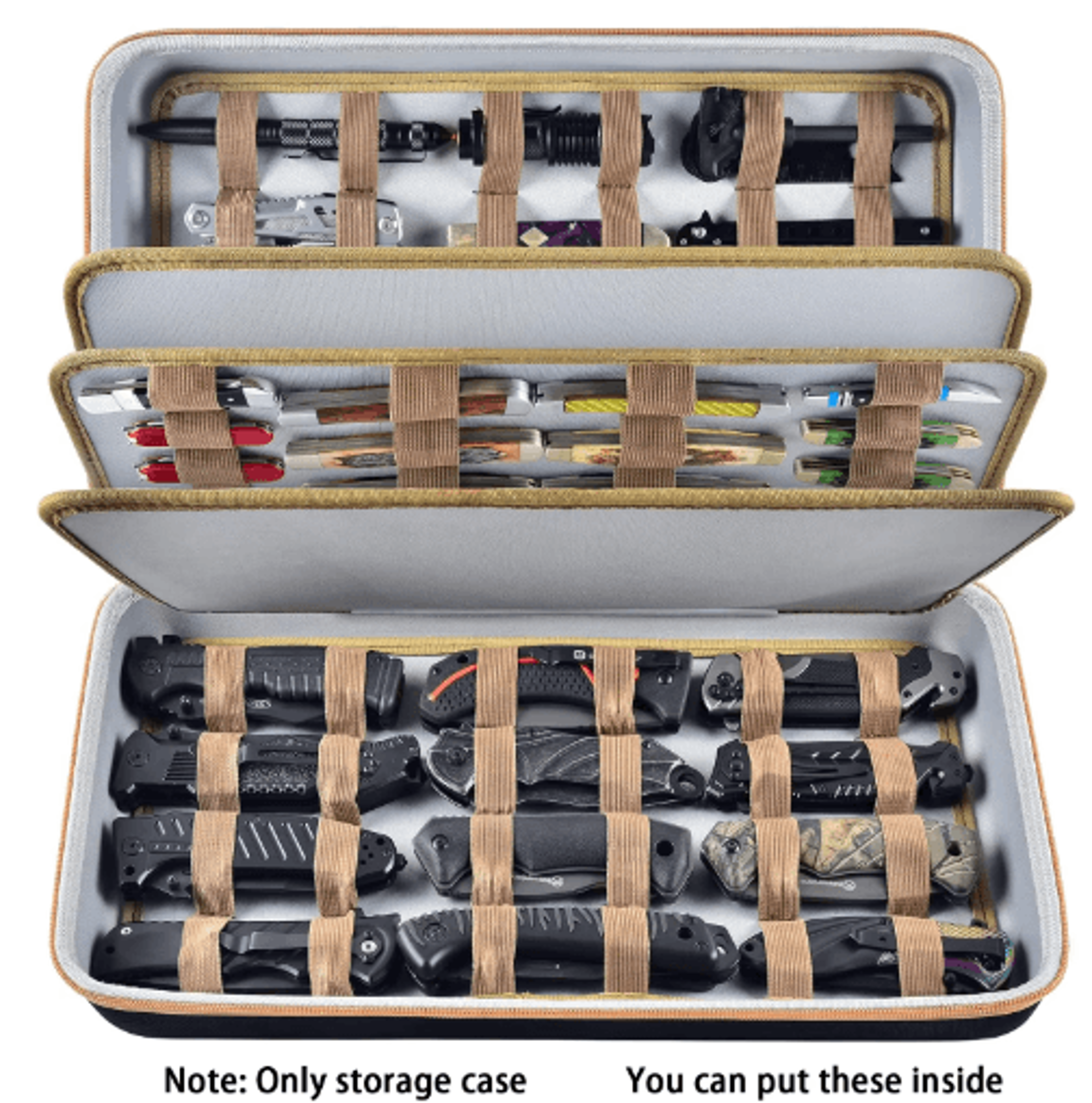 64 Slot Folding Knife Collection Display Case 0