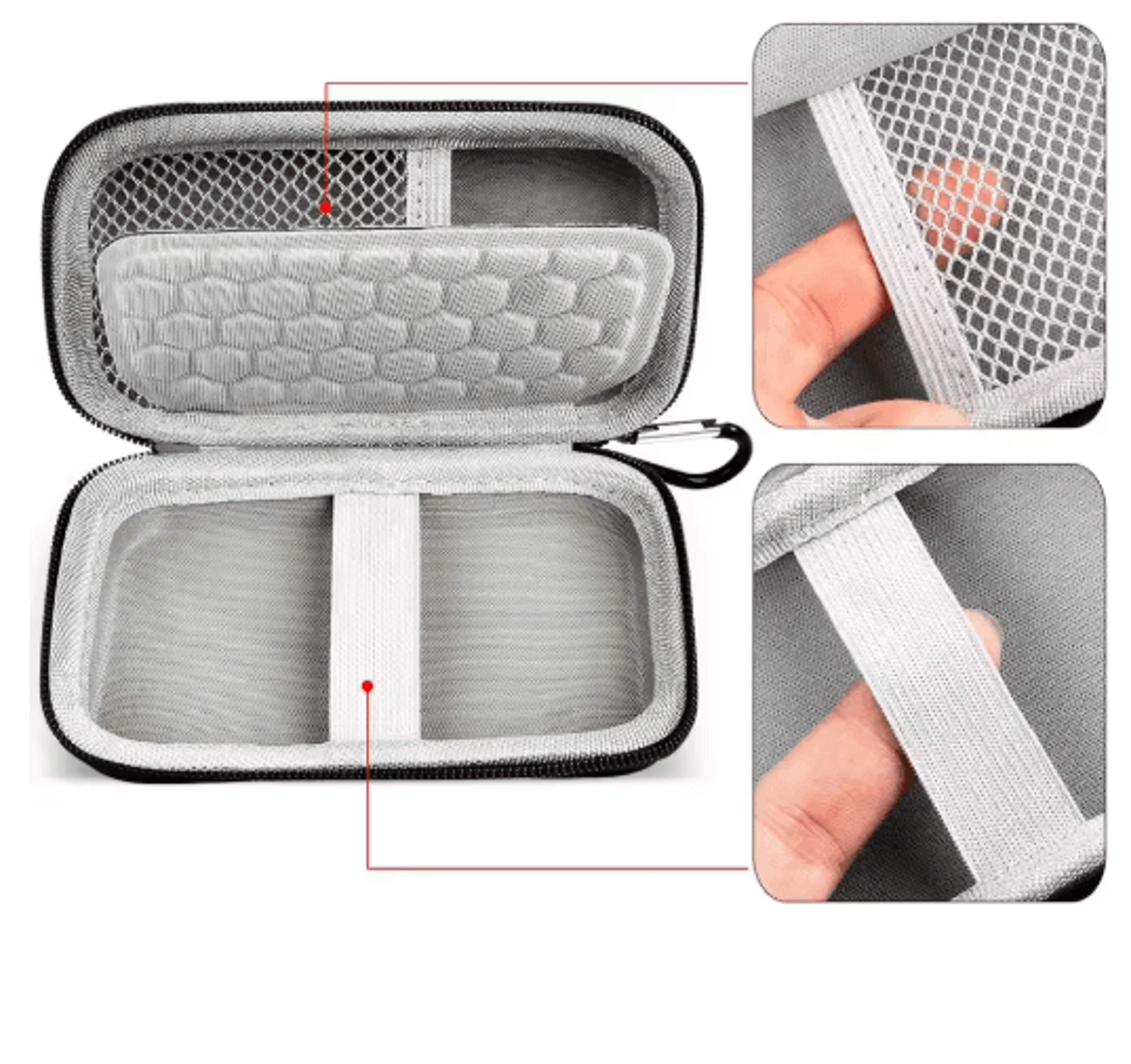 Hard Travel Case For SanDisk Extreme PRO Portable SSD 6