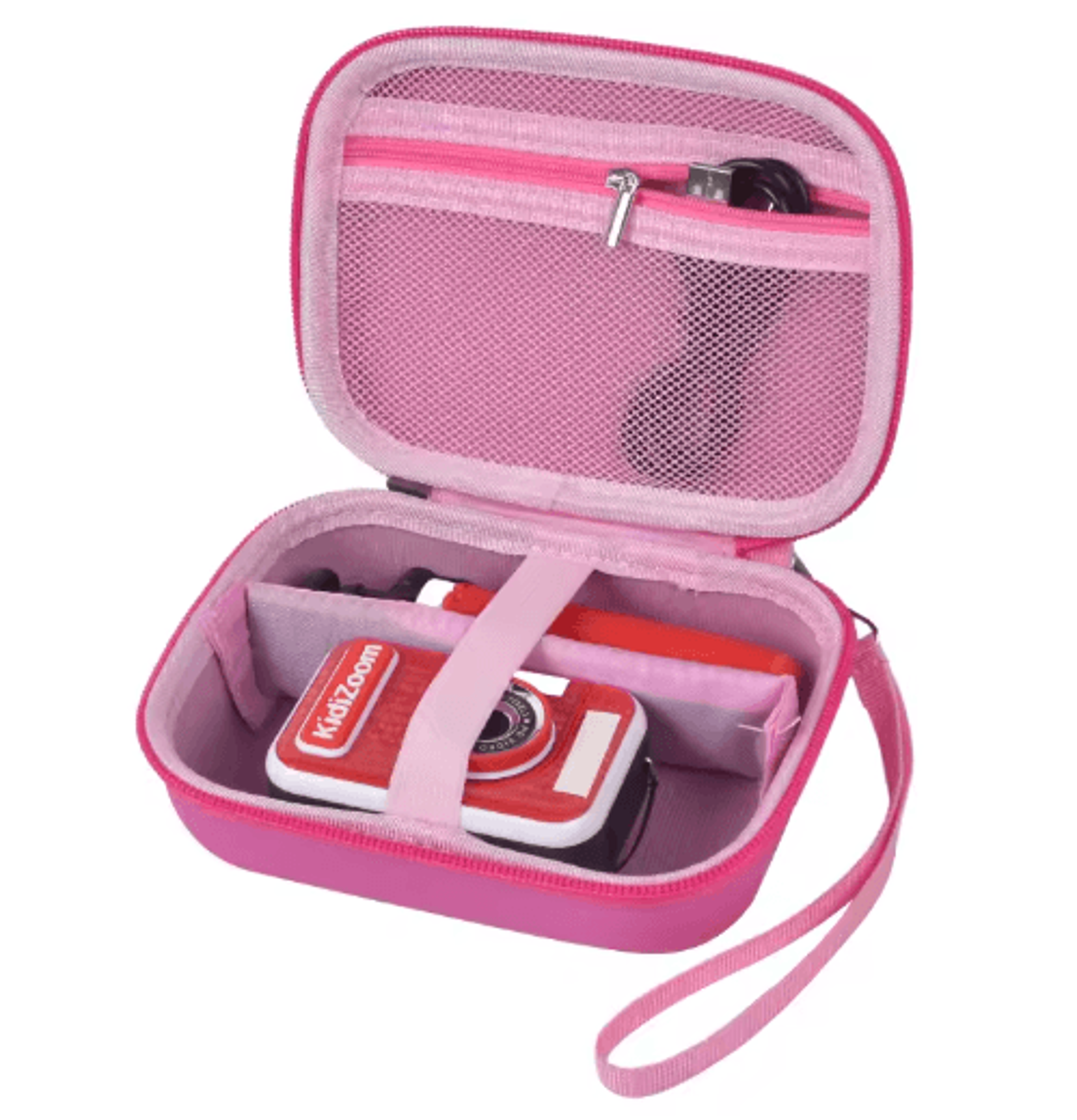 Pink Hard EVA Kids Camera Travel Case 1
