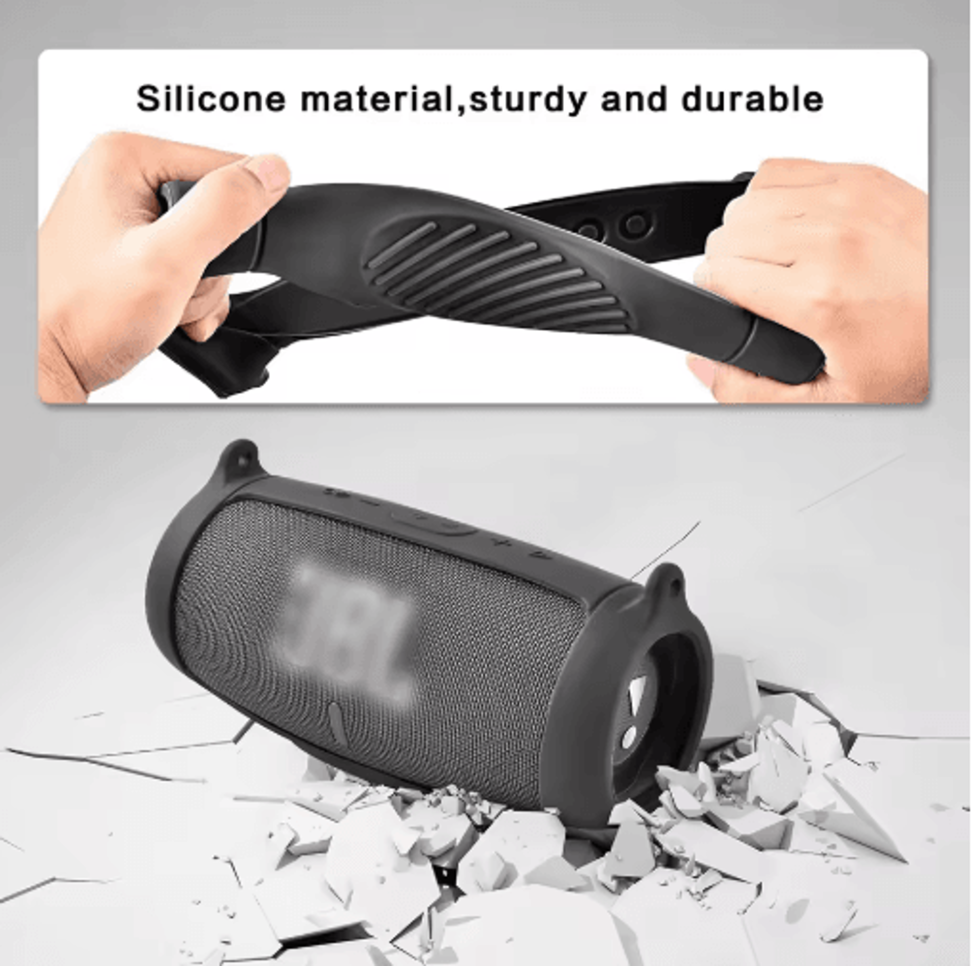 Soft Silicone Protective Case For JBL Charge 5 Speaker 9