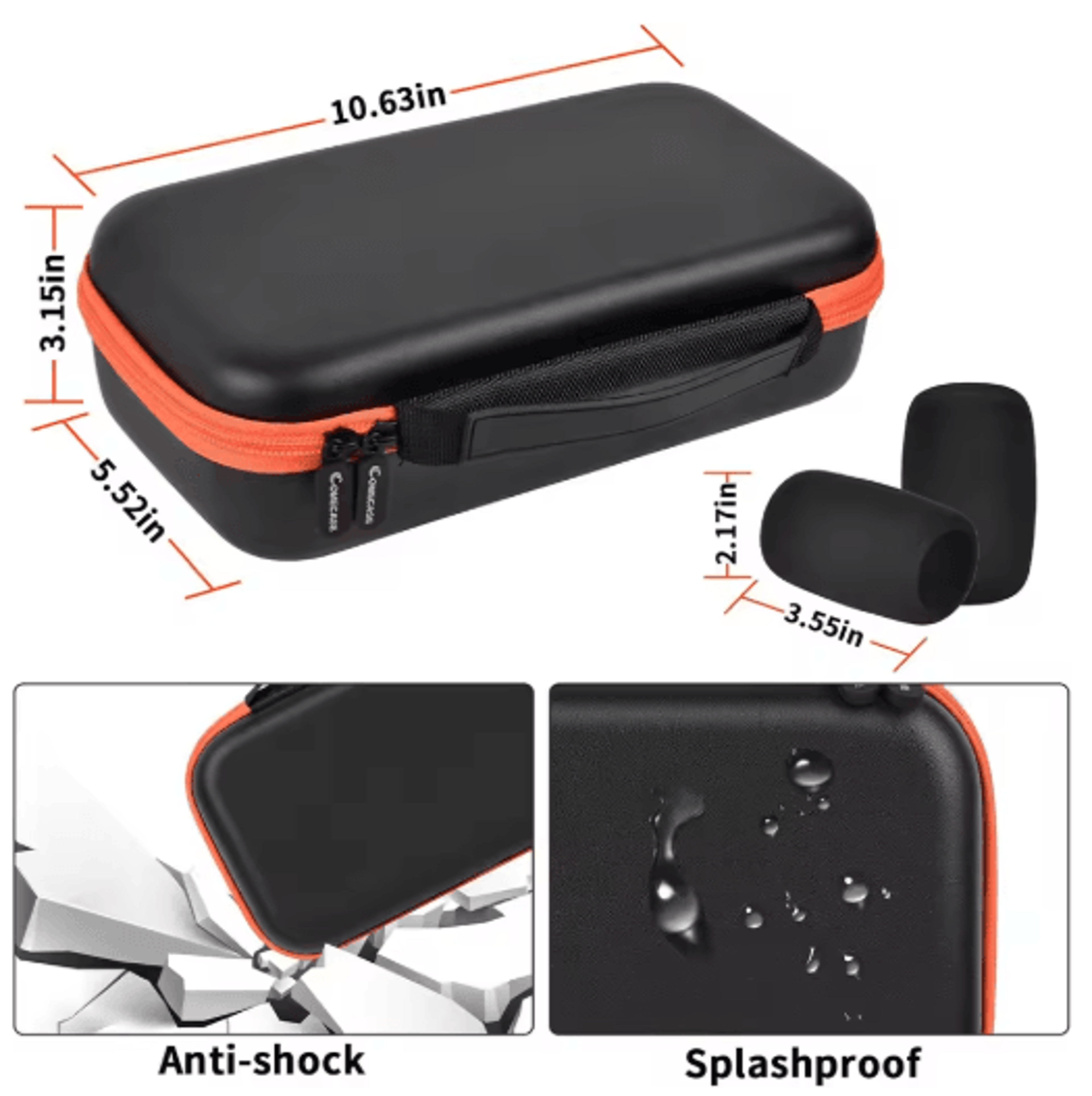 Shockproof Wireless Microphone Case For JBL PartyBox Mic Systems 2