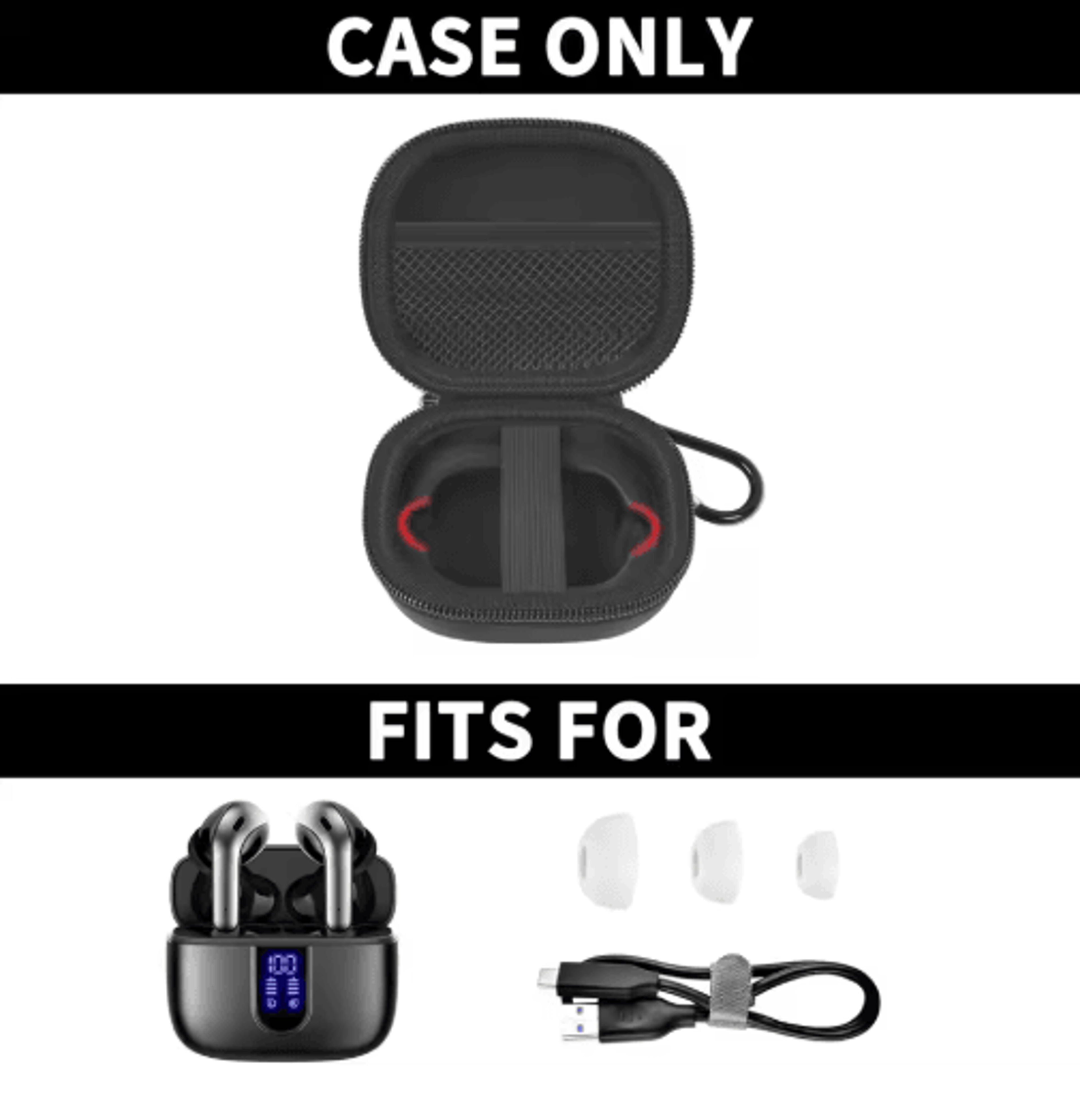 Protective Earbuds Case For TAGRY X08  Btootos Wireless Earphones 0