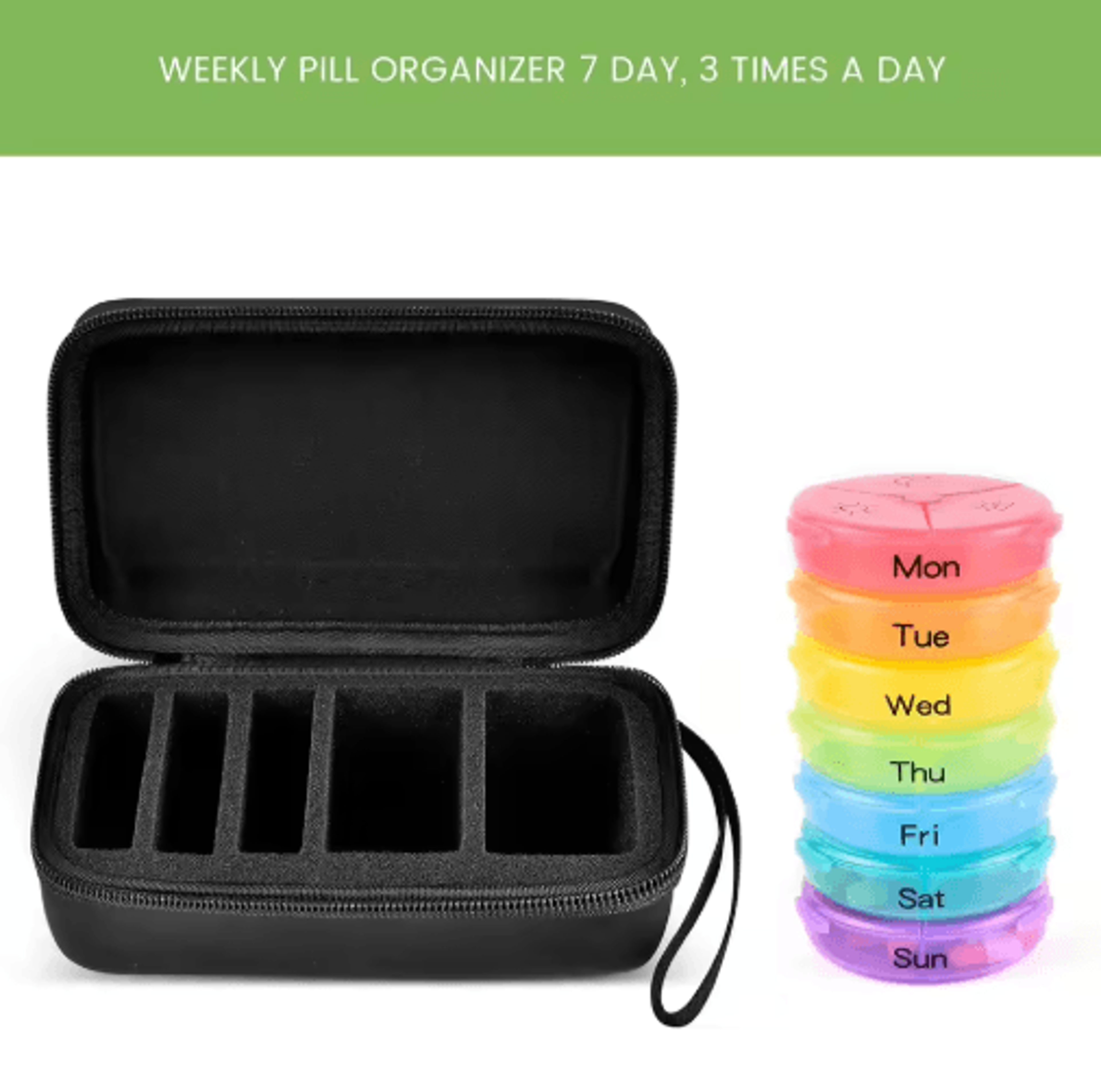 7Day 3TimesaDay Weekly Pill Organizer 0