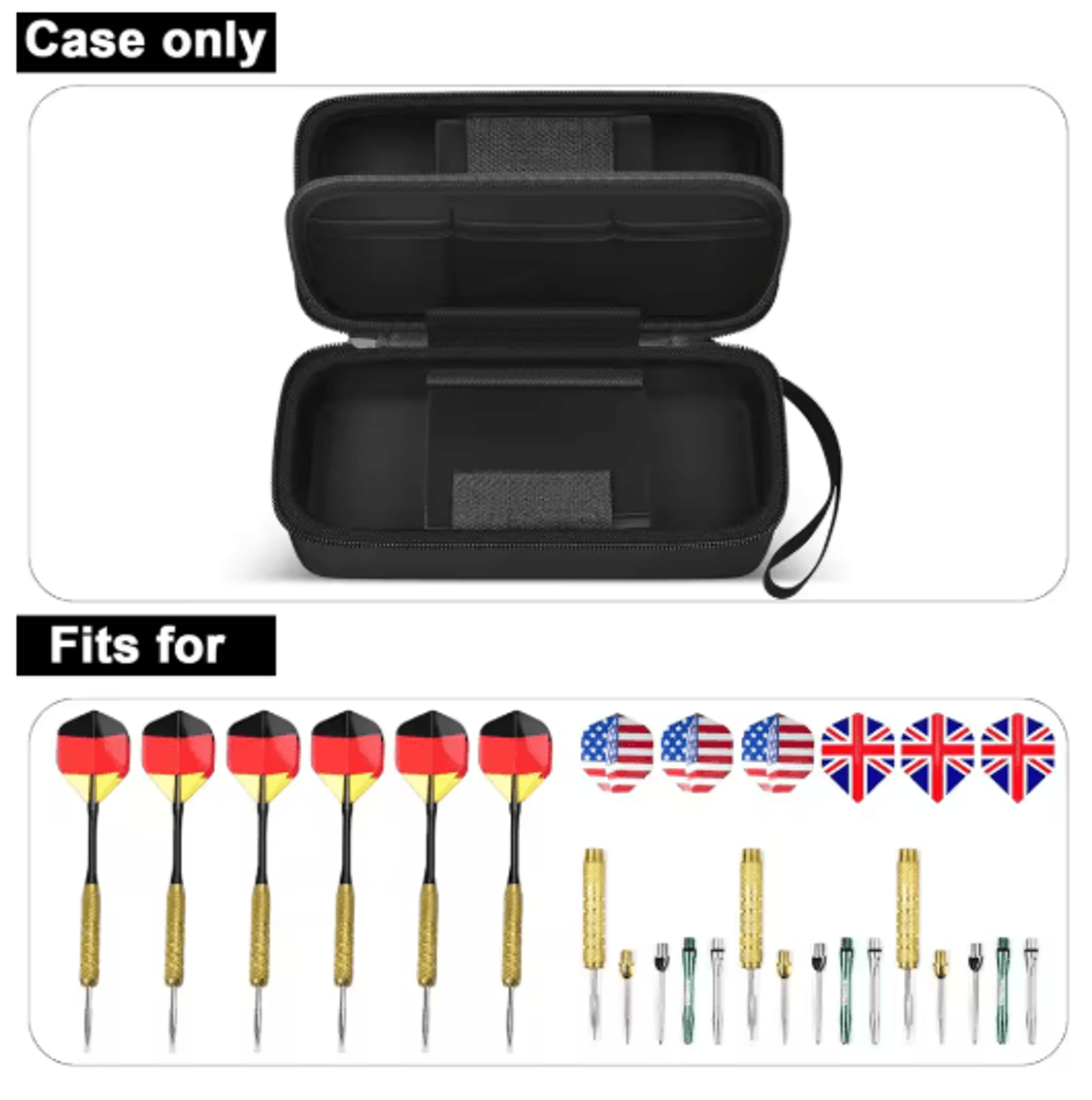 EVA Dart Carrying Case For 6 Steel  Soft Tip Darts 6
