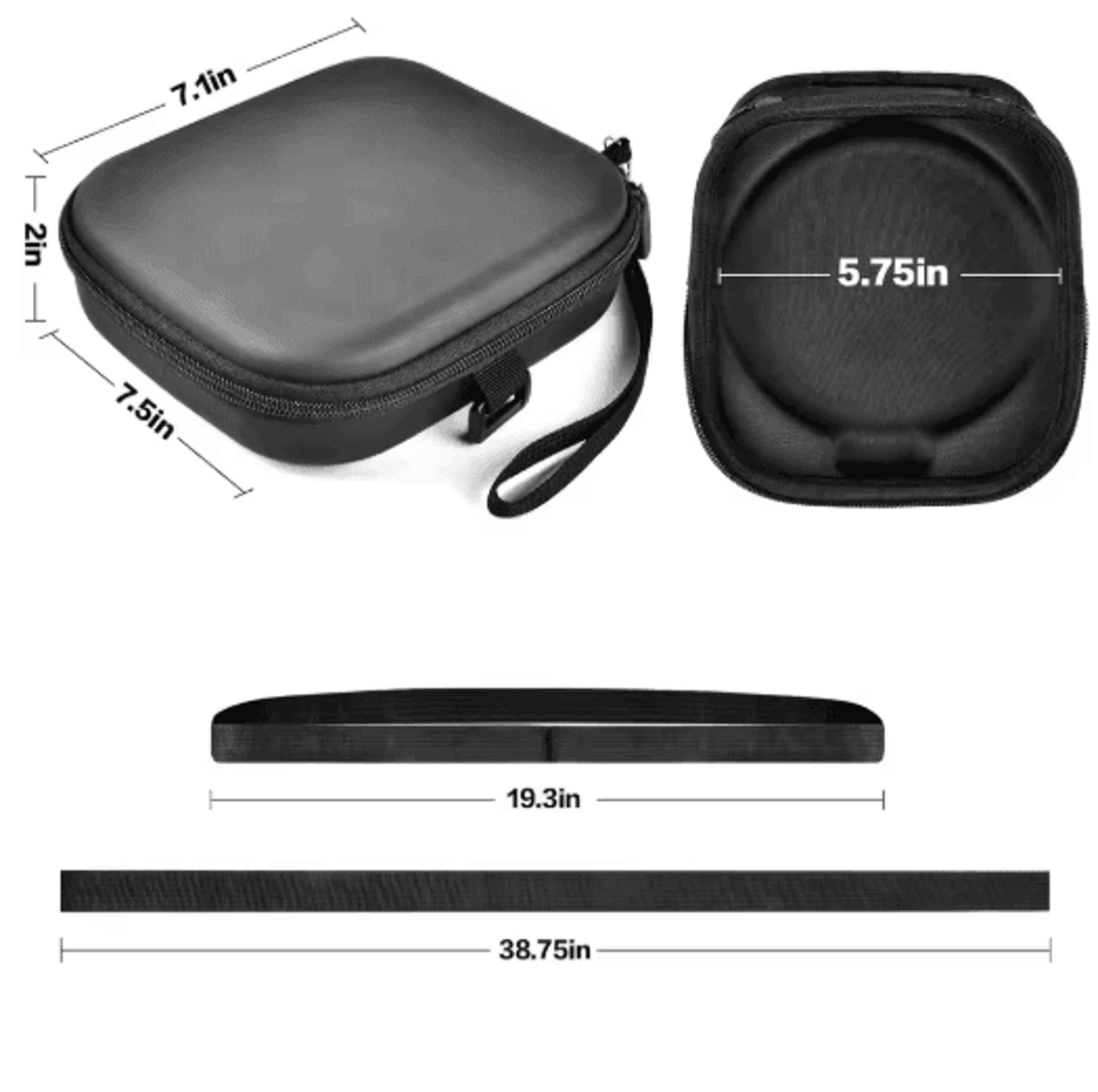 Portable CD Player Travel Case With Carrying Belt 3