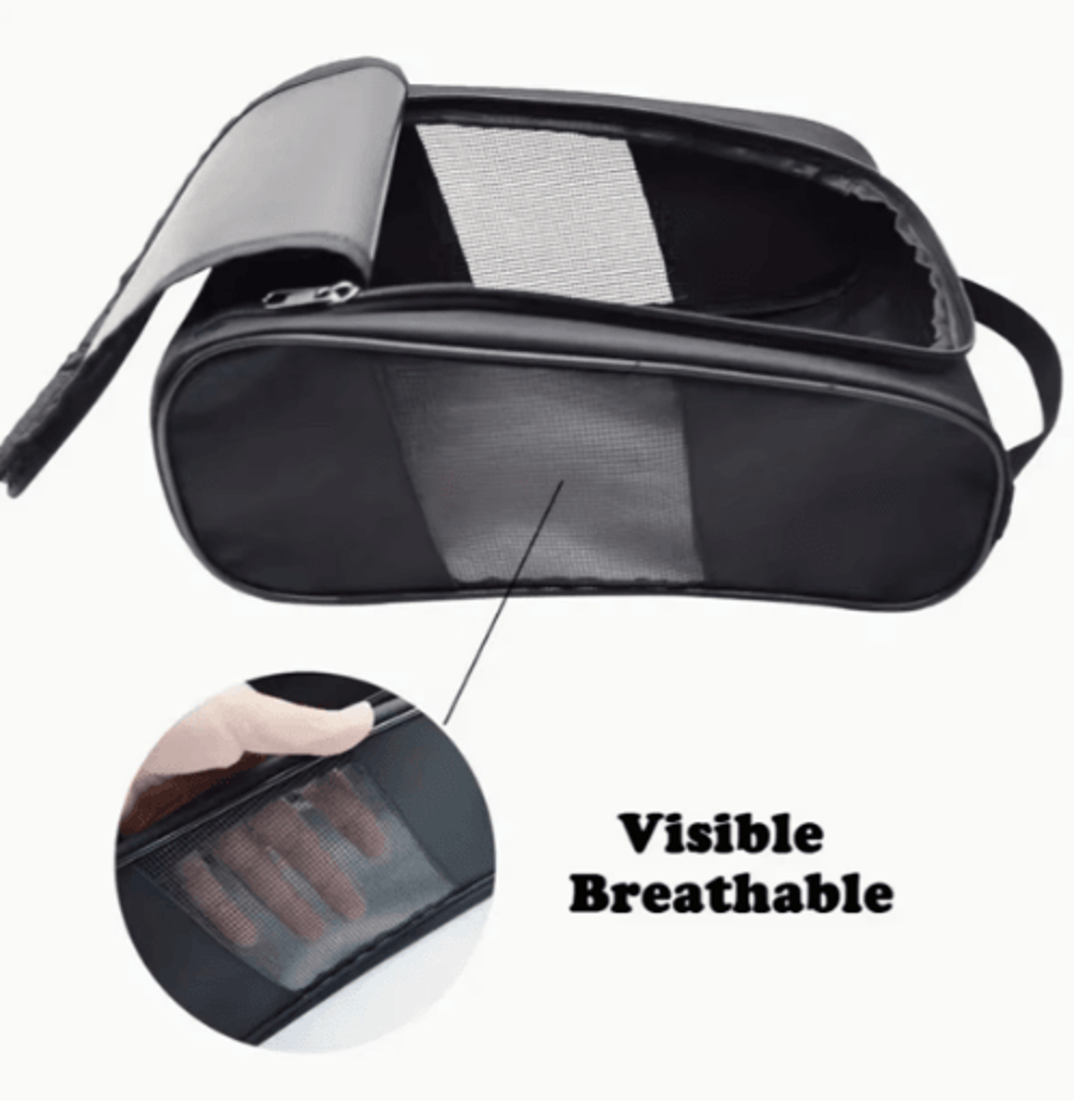Portable Golf Shoe Bag  Breathable Oxford Cloth Sports Shoe Carrier 8
